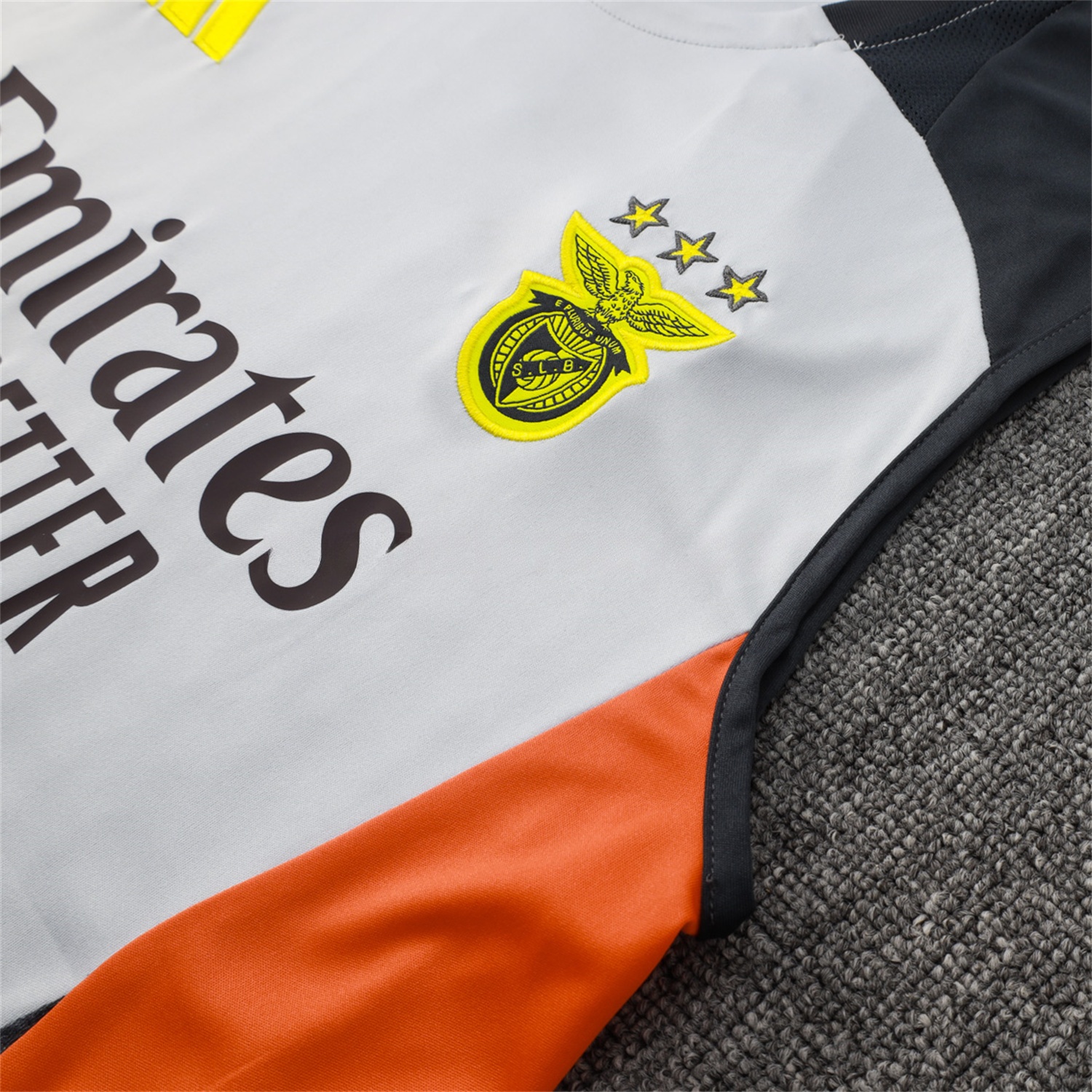 Benfica 25-26 Vest Training Set - Grey Vest and Deep Grey Shorts - JerseysGala
