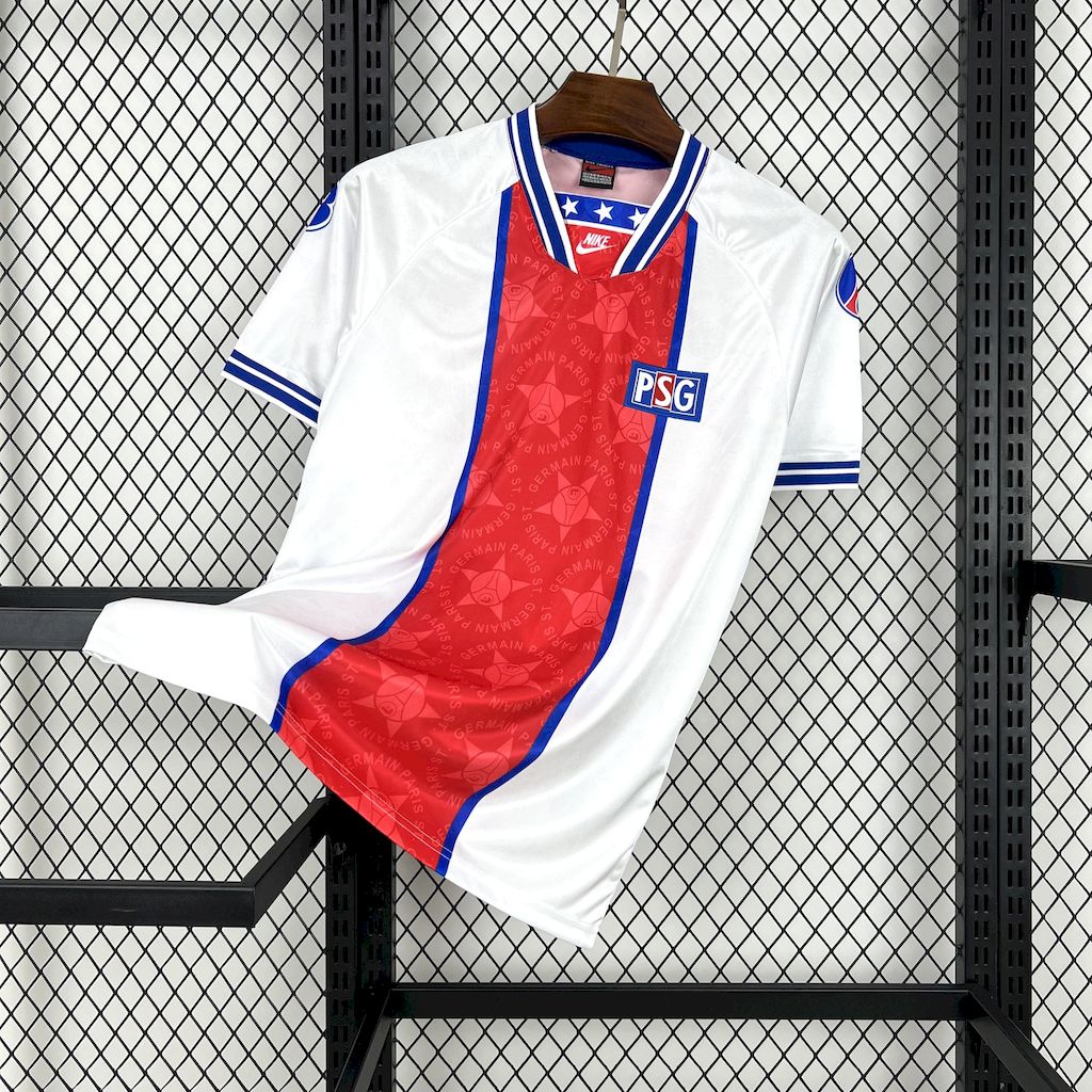 Retro Paris Saint-Germain PSG 1994-95 Away Unsponsored Jersey - JerseysGala