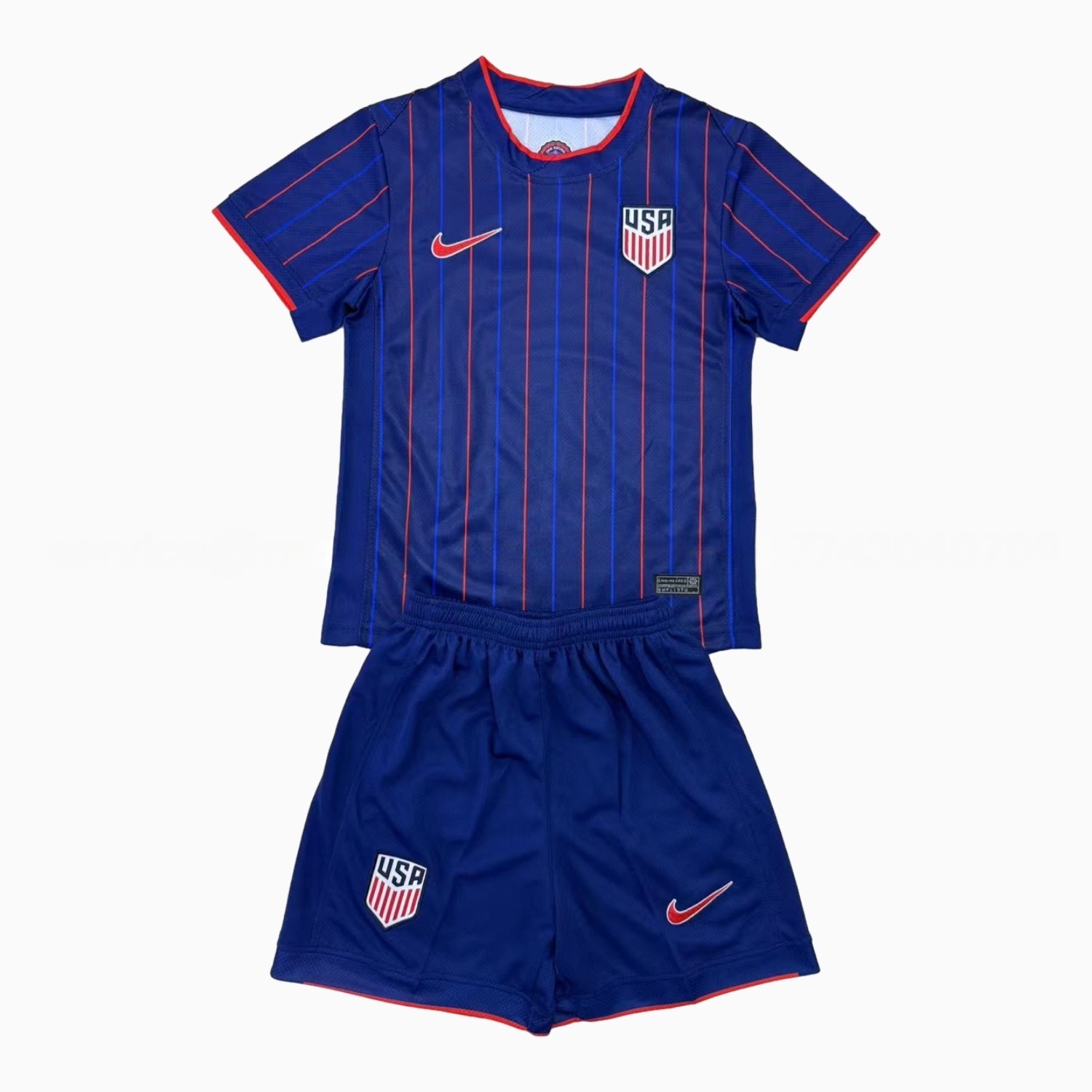 United States USA 25-26 Away Deep Blue Men's Adult Jersey Set - Fans Version - JerseysGala