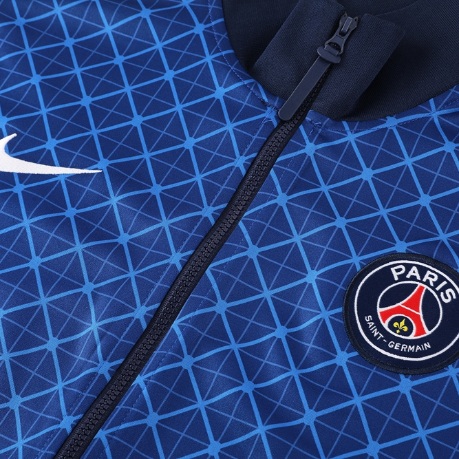 Paris Saint-Germain PSG 24-25 Jacket Training Tracksuit - Blue Plaid - JerseysGala
