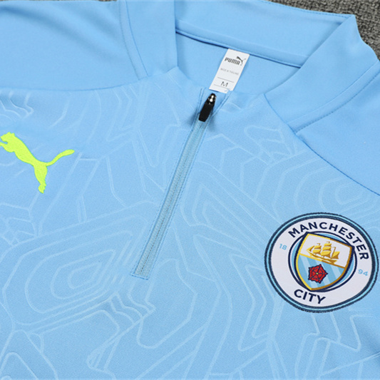 Manchester City 24-25 Long Sleeve Training Set - Light Blue - JerseysGala