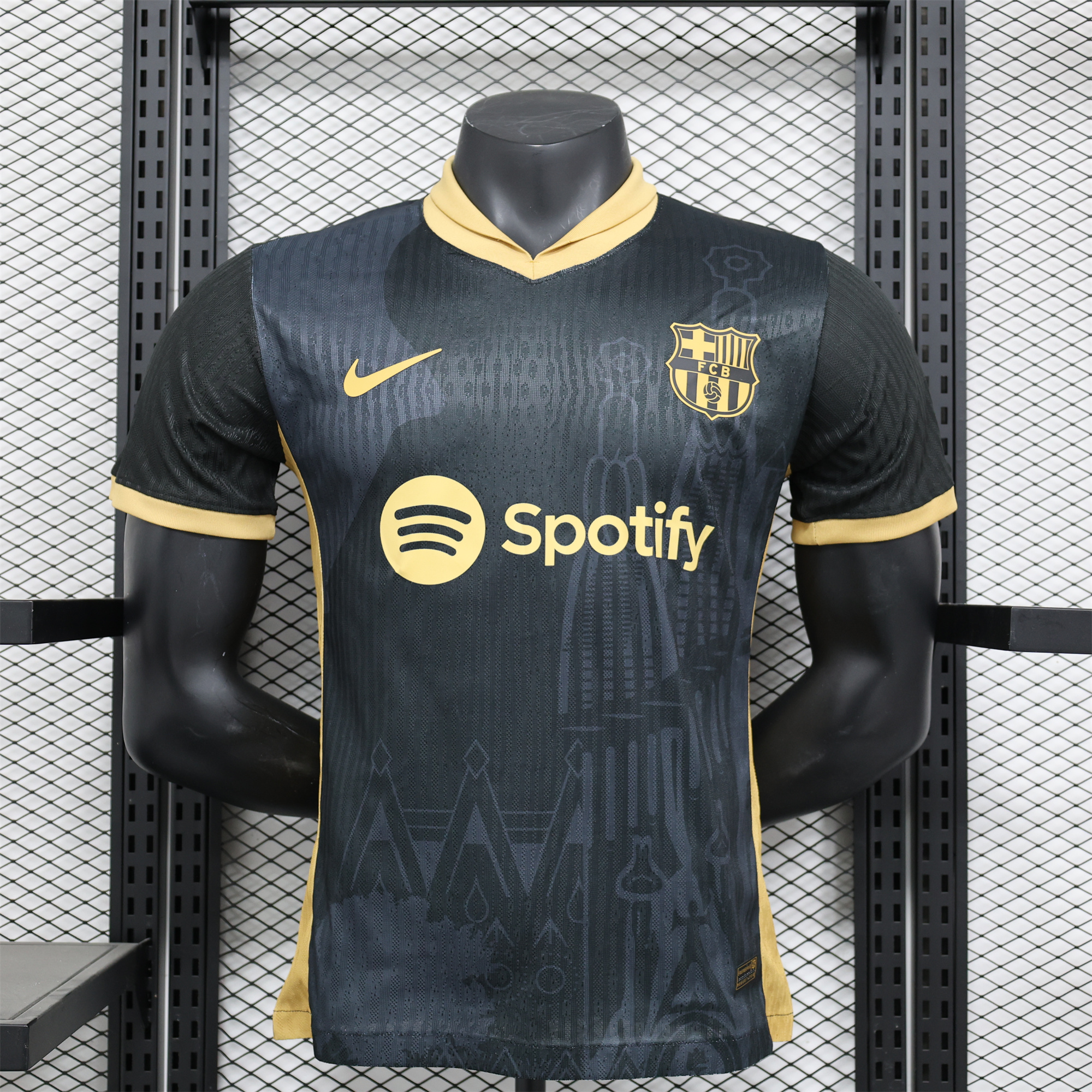 B.A.R.S.A 24-25 Black Gold Special Edition Jersey - Player Version - JerseysGala
