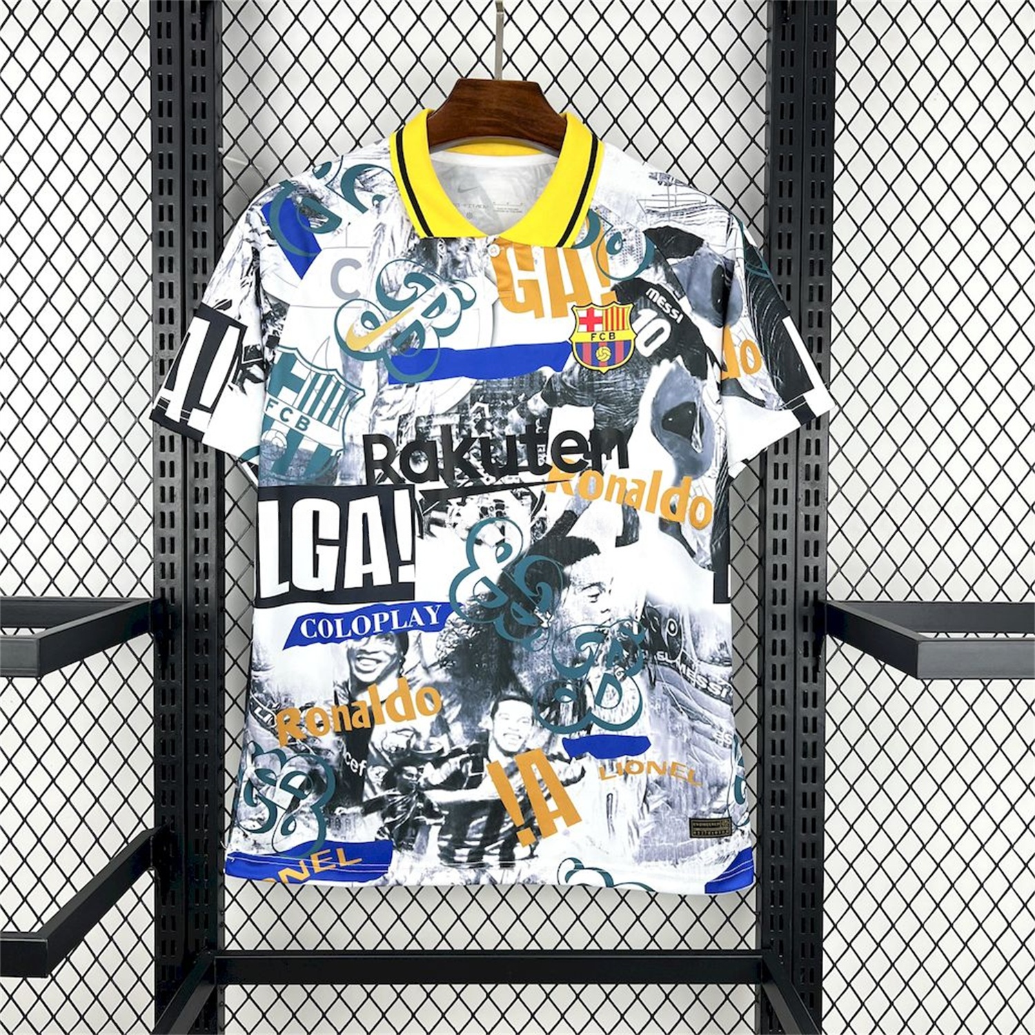 B.A.R.S.A 25-26 Ronaldo & Messi White Special Jersey - Fans Version - JerseysGala