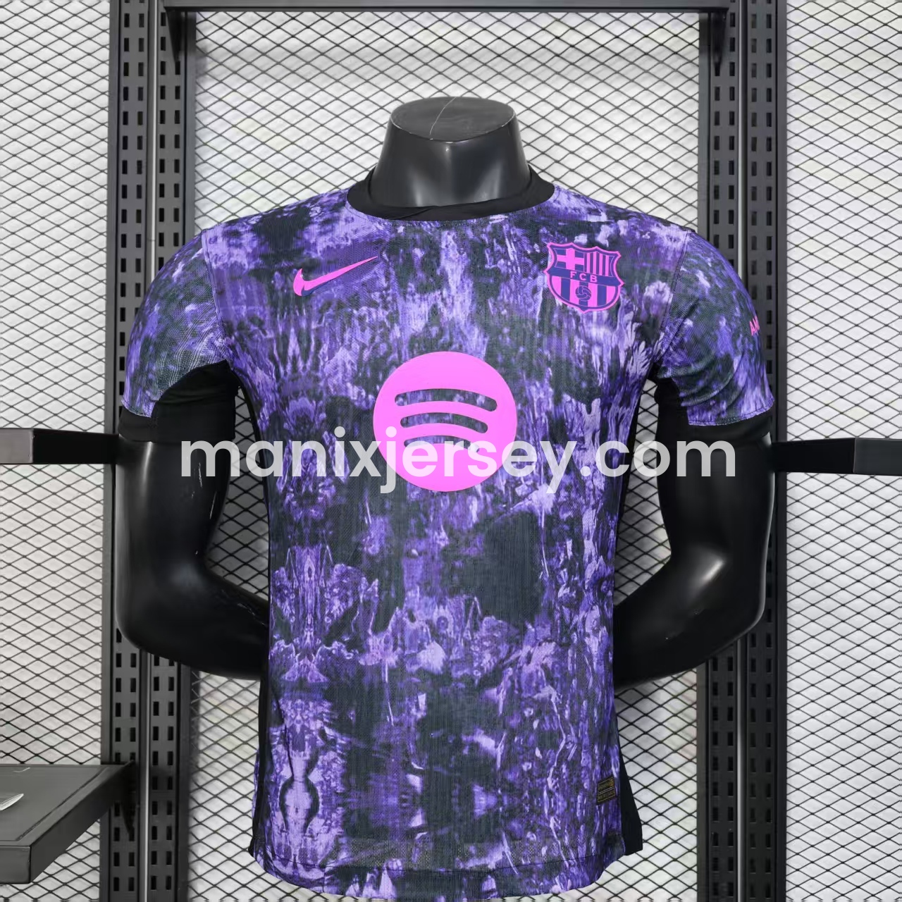 Barcelona 25-26 Purple Rock Pattern Jersey - Player Version - JerseysGala