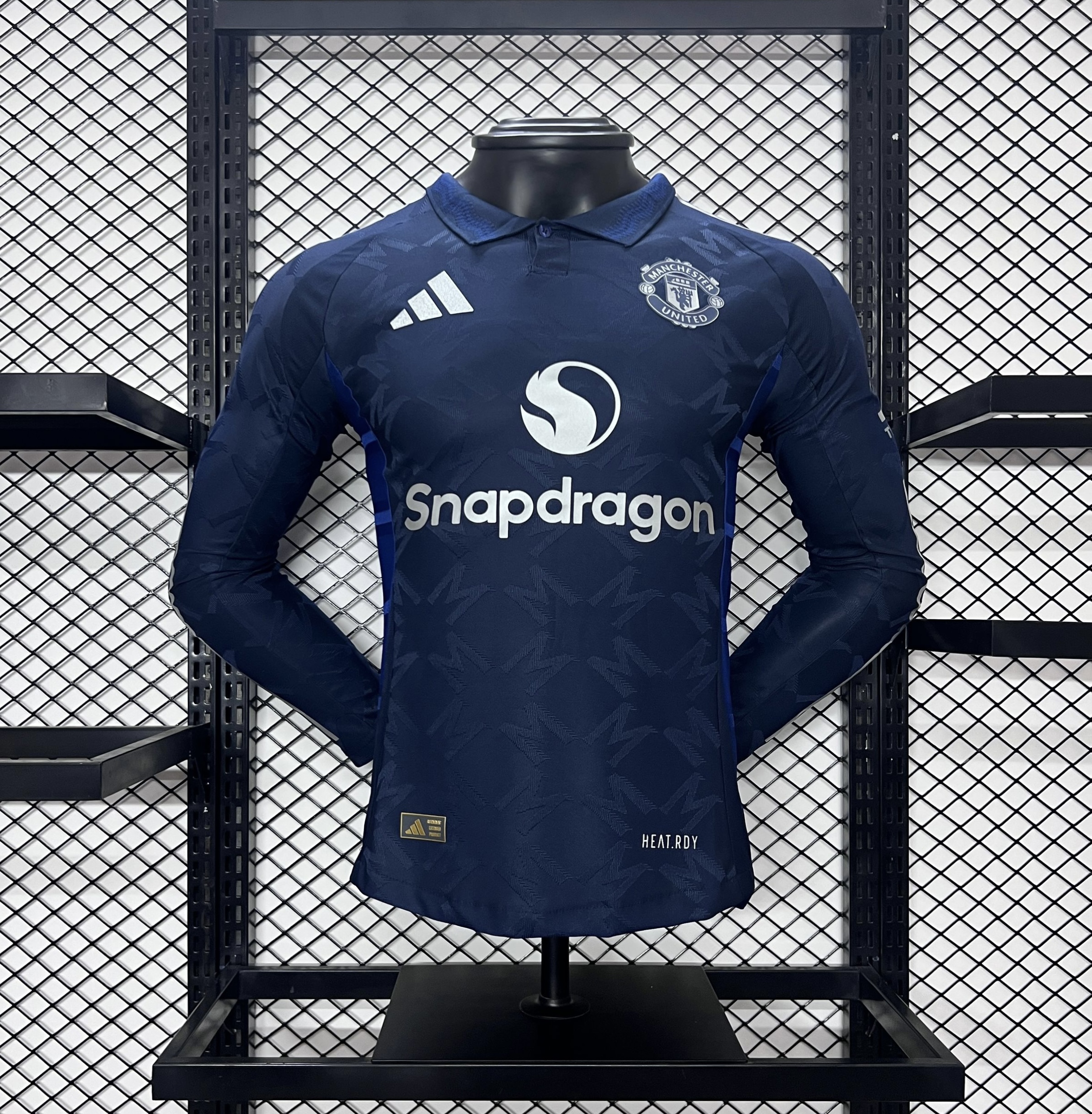 Manchester United 24-25 Away Long Sleeve Jersey - Player Version - JerseysGala