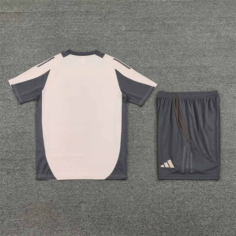 Real Madrid 24-25 Kids Short-Sleeve Training Set - Apricot - JerseysGala