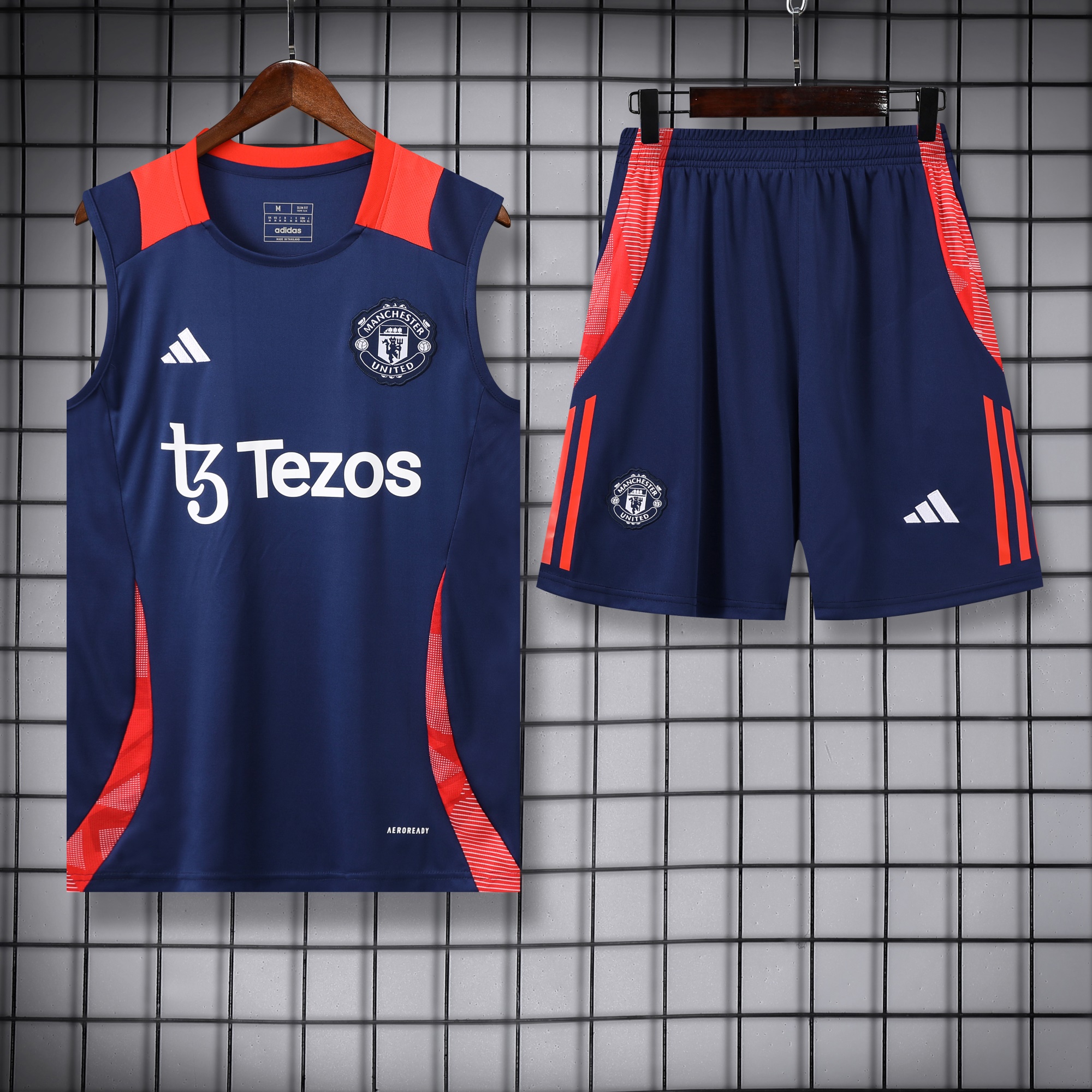 Manchester United 24-25 Vest Training Set - Deep Blue - JerseysGala