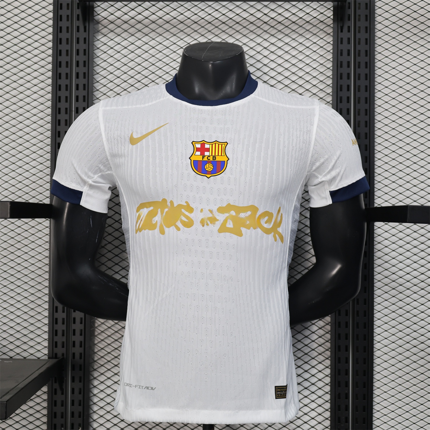 B.A.R.S.A x Travis Scott 24-25 White Special Jersey - Player Version - JerseysGala