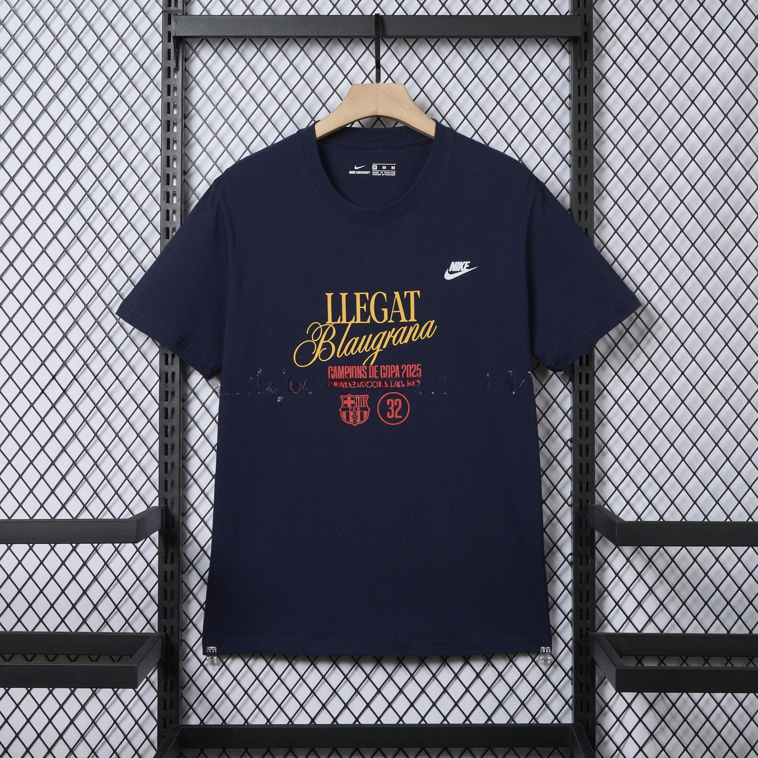 B.A.R.S.A 2025 Winners Copa Del Rey Deep Blue Commemorative T-shirt - JerseysGala