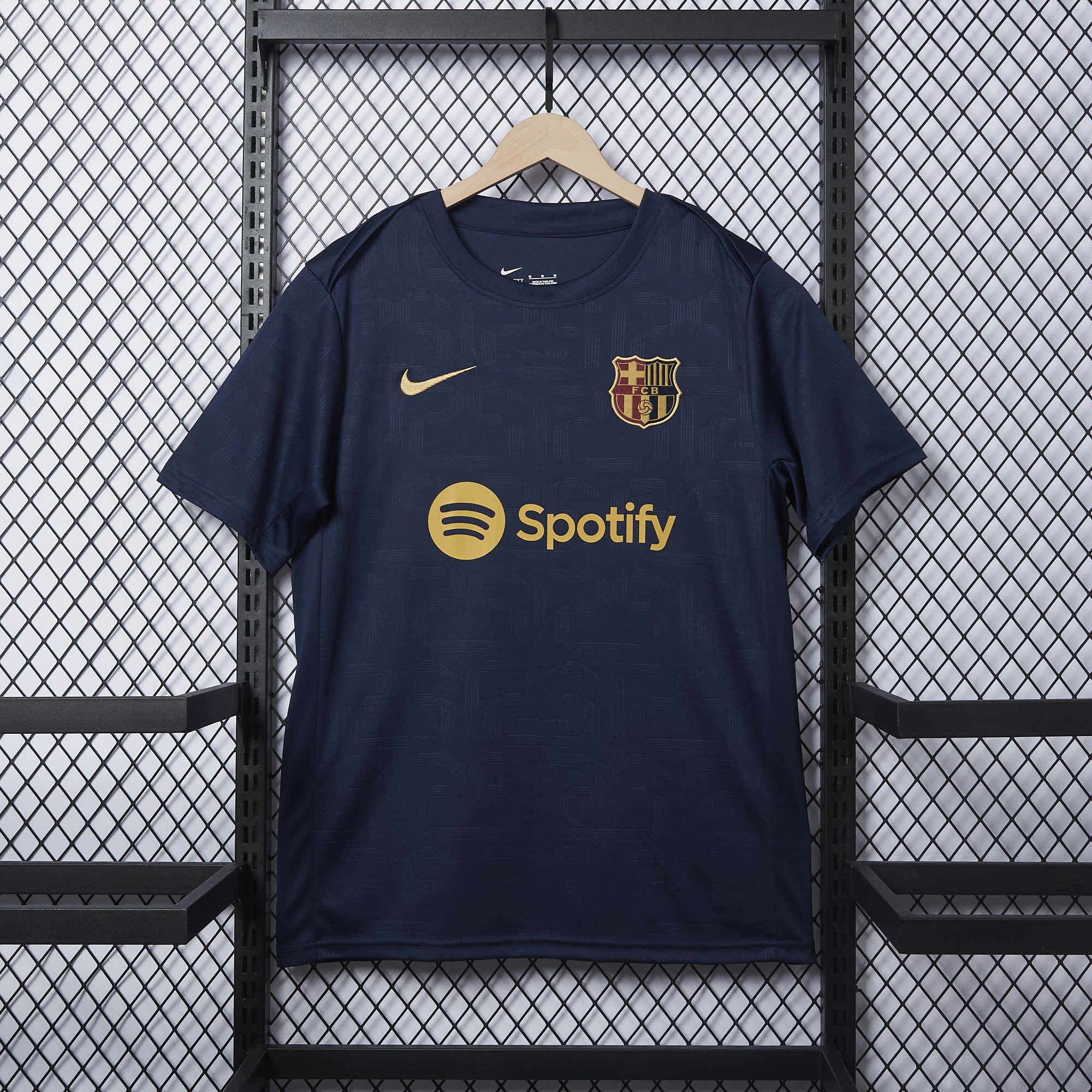 B.A.R.S.A 24-25 Navy Blue 125th Anniversary Pre-match Jersey - Fans Version - JerseysGala