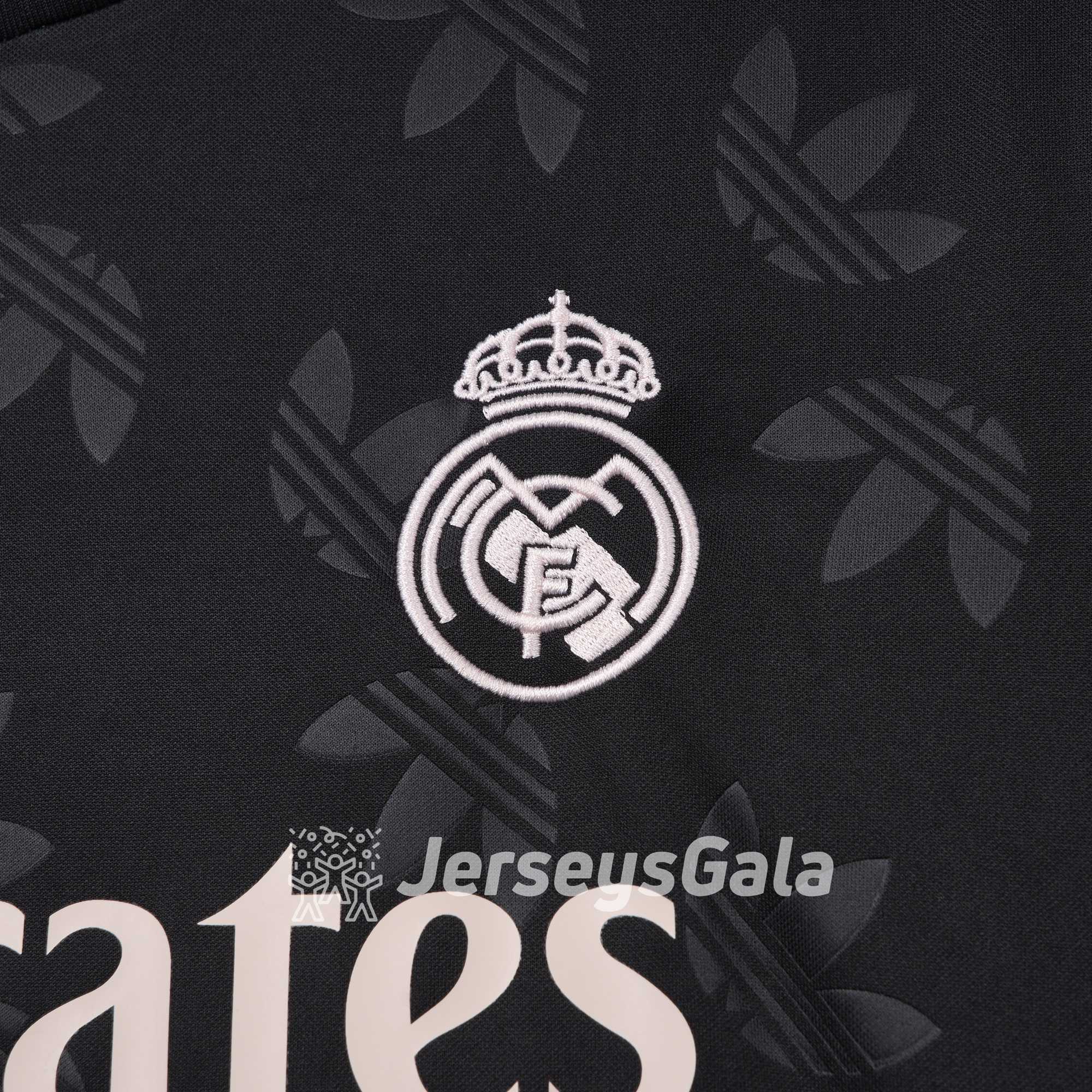 Real Madrid 24-25 Trefoil Black Jersey - Fans Version - JerseysGala
