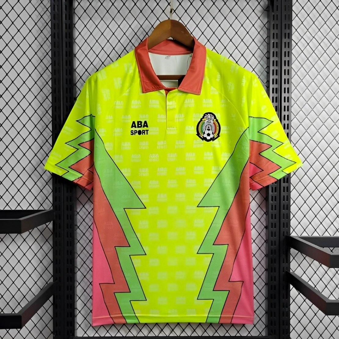 Retro Mexico 1995 Goalkeeper Green Jersey - JerseysGala