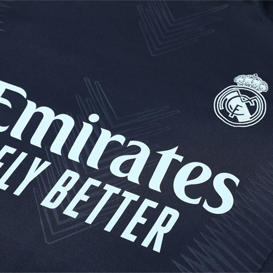 Real Madrid 24-25 Kids Long Sleeve Training Set - Player Version - Royal Blue - JerseysGala