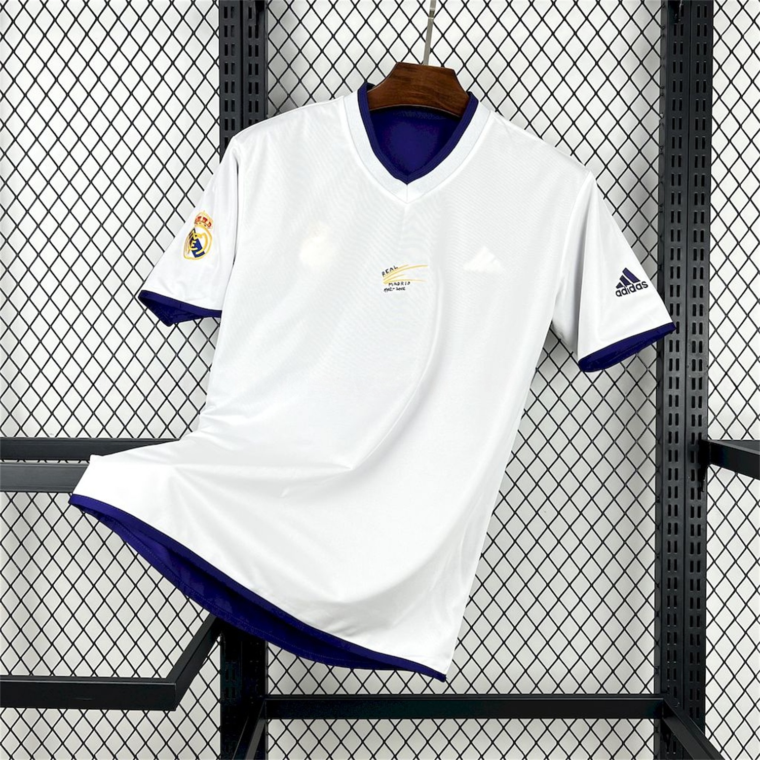 Retro Real Madrid 2002-03 Reversible Double-sided Centenary Third Unsponsored Jersey - JerseysGala