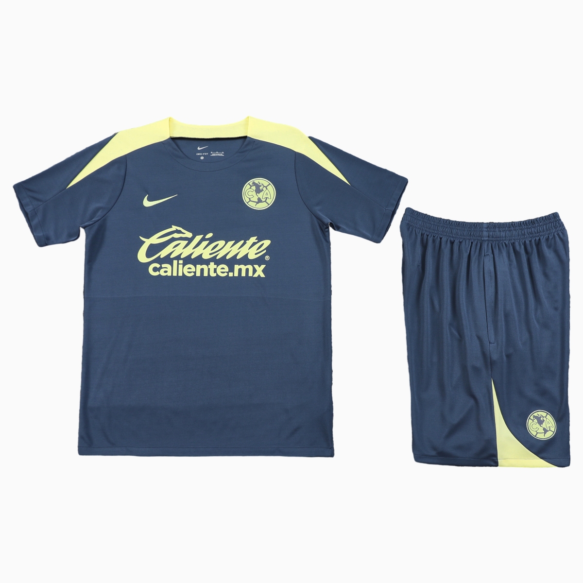 Club América 24-25 Short-Sleeve Training Set - Grey Top & Shorts - JerseysGala