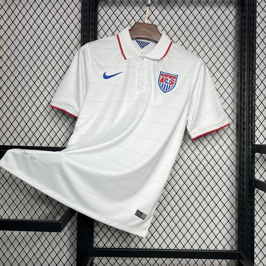 Retro United States USA 2014 Home Stadium Jersey - JerseysGala