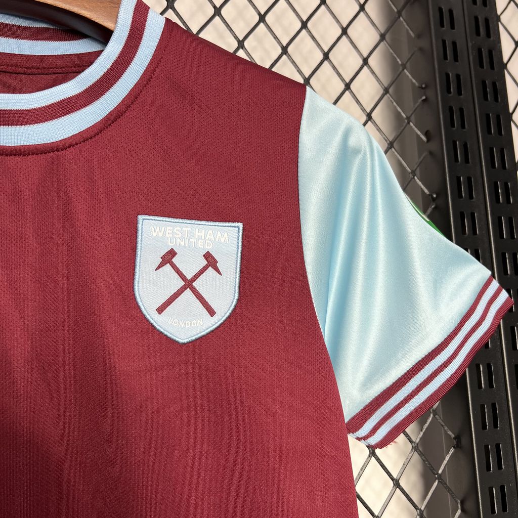 West Ham United 24-25 Home Stadium Kids Kit - JerseysGala