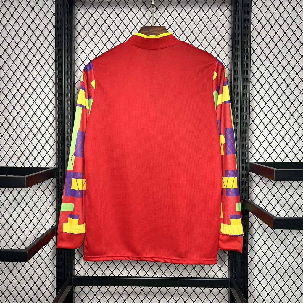 Retro England 1996 Goalkeeper Long Sleeve Jersey - JerseysGala