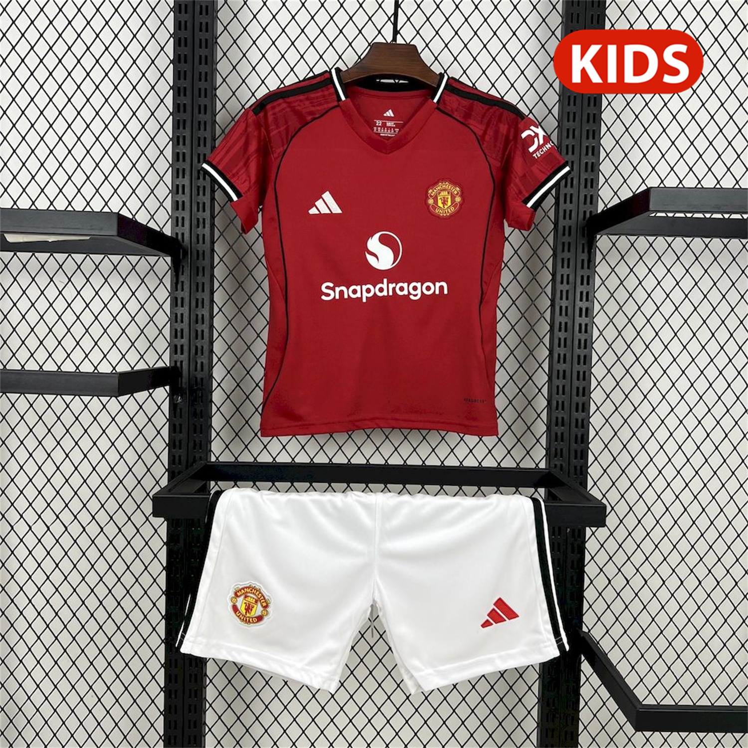 Manchester United 25-26 Home Kids Kit - JerseysGala