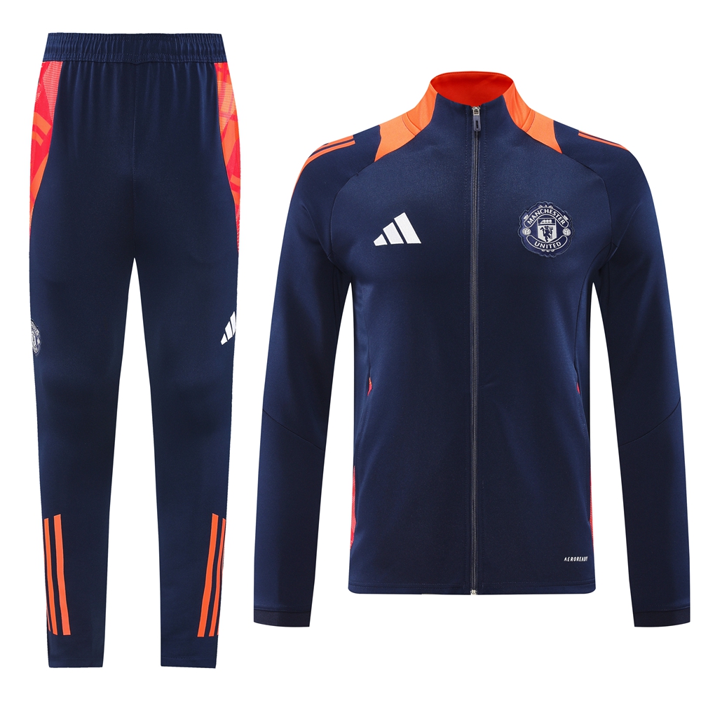 Manchester United 24-25 Jacket Training Tracksuit - Royal Blue - JerseysGala