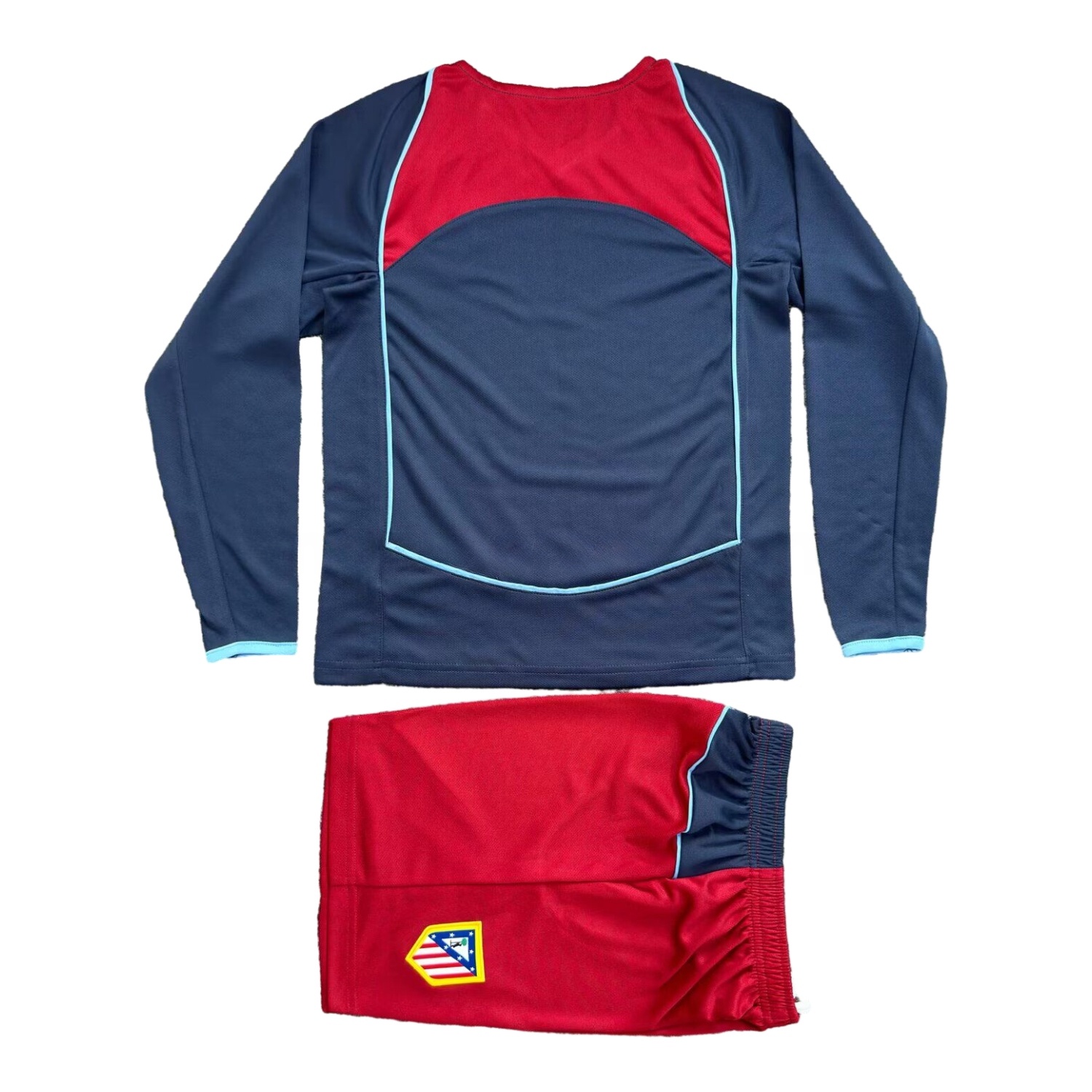 Retro Atletico Madrid 2004-05 Away S.p.i.d.e.r M.a.n Special Long Sleeves Kids Kit - JerseysGala