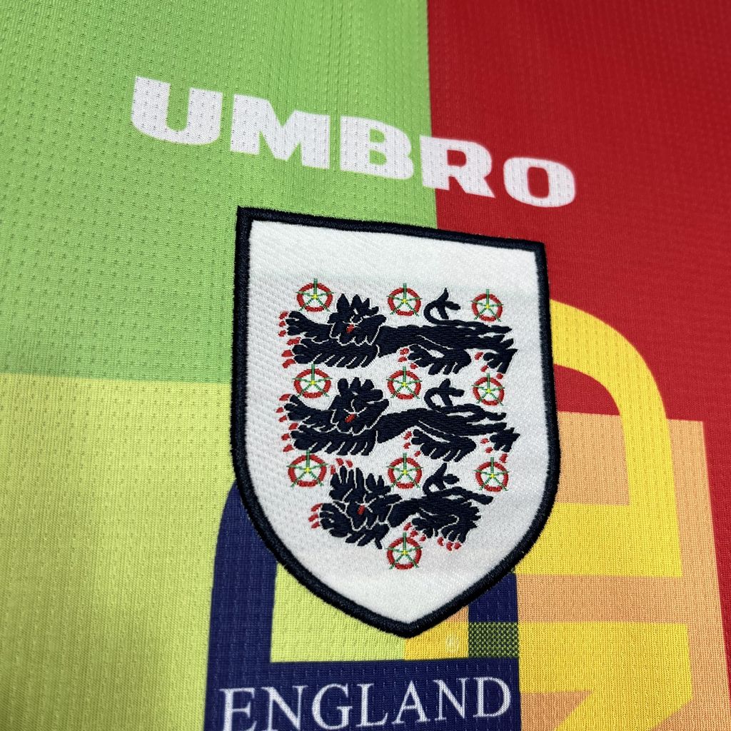Retro England 1996 Goalkeeper Long Sleeve Jersey - JerseysGala