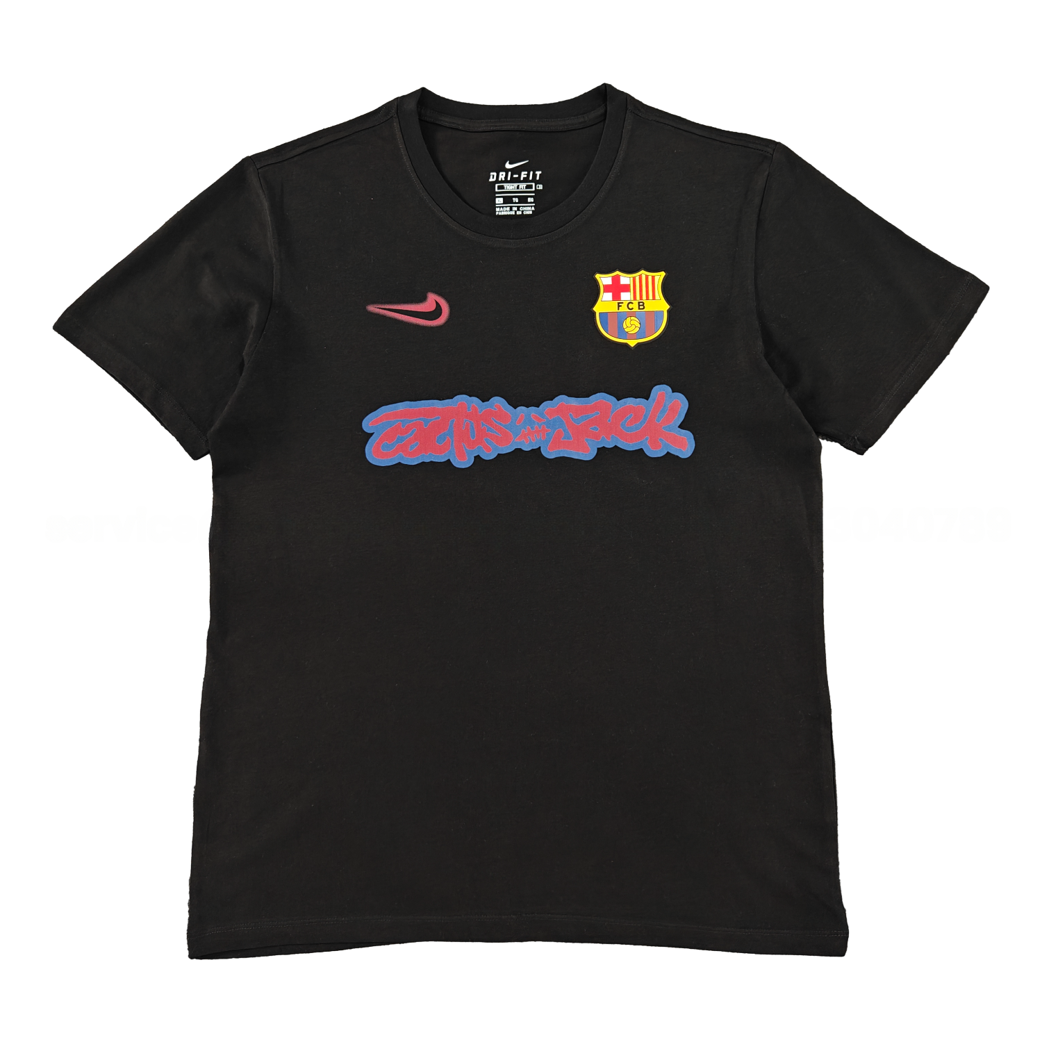 B.A.R.S.A x Travis Scott 25-26 Black T-shirt with Red ICON - JerseysGala