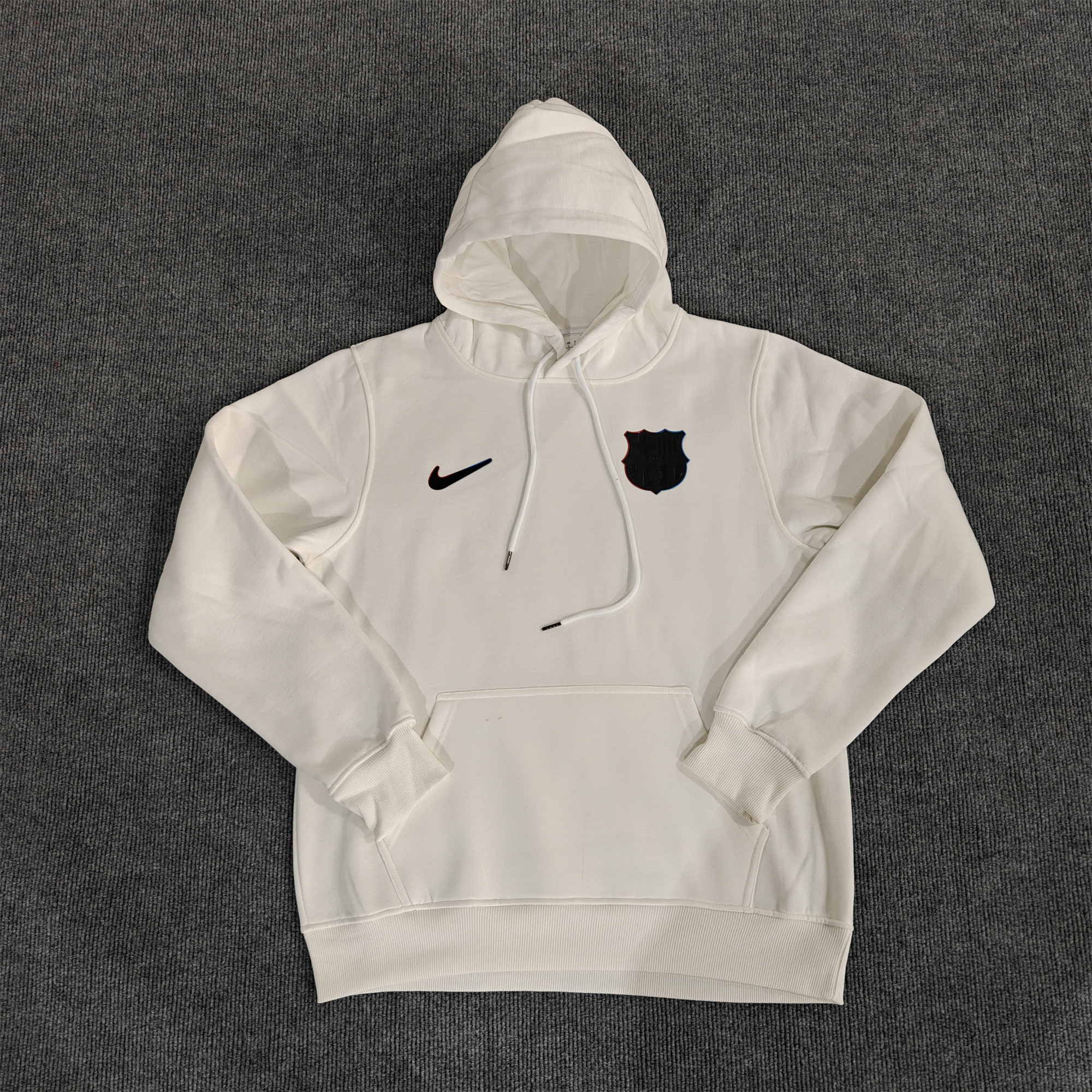 B.A.R.S.A 24-25 Black Team Badge Hoodie - Off White - JerseysGala