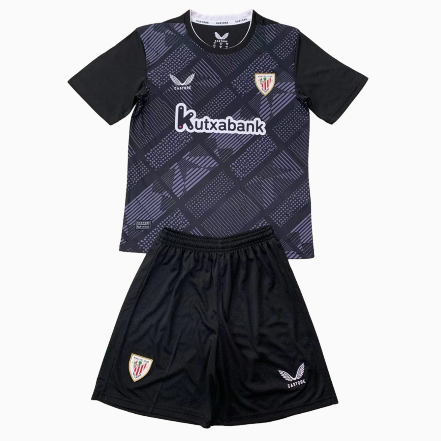 Athletic Bilbao 24-25 Black Goalkeeper Kids Kit - JerseysGala