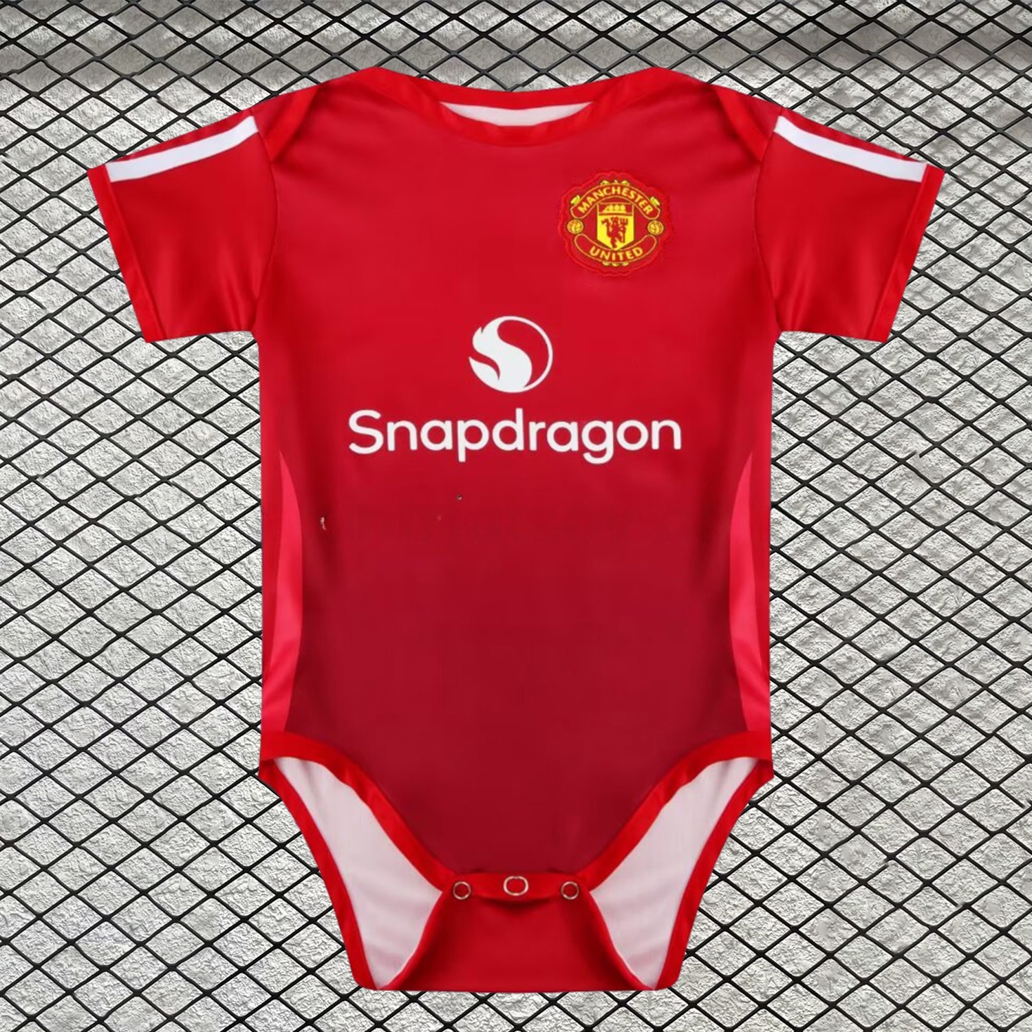 Manchester United 24-25 Home Baby Crawling Suit - JerseysGala