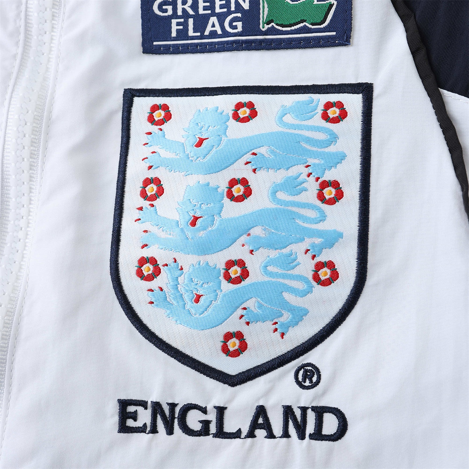Retro England 1998 White Windbreaker - JerseysGala