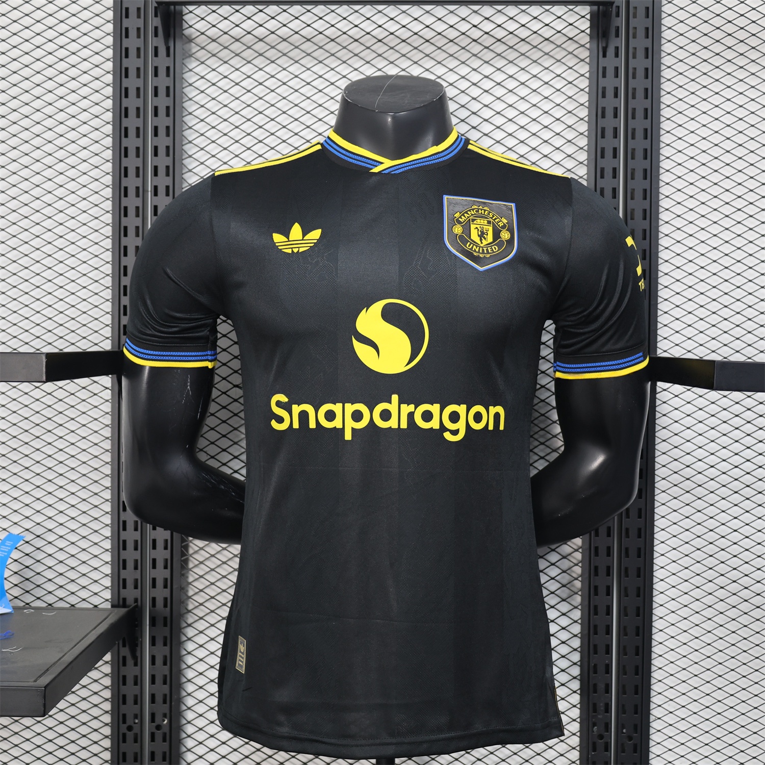 Manchester United 25-26 Third Black Jersey - Player Version - JerseysGala