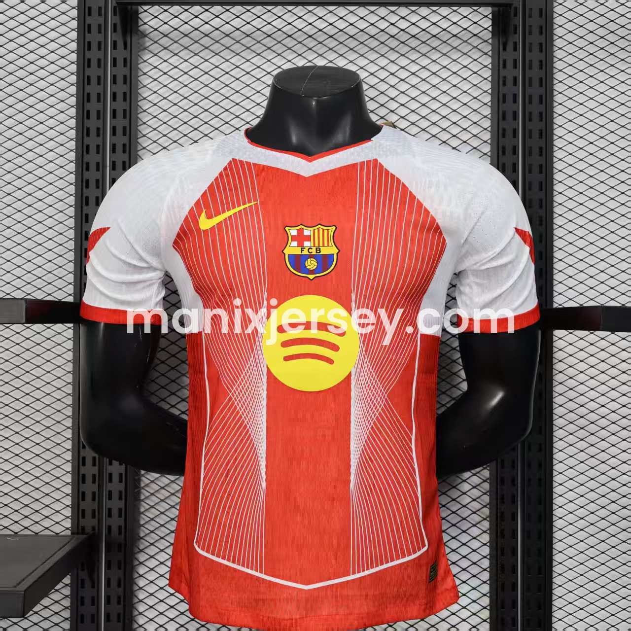 Barcelona 25-26 Red & White Big LOGO Special Jersey - Player Version - JerseysGala