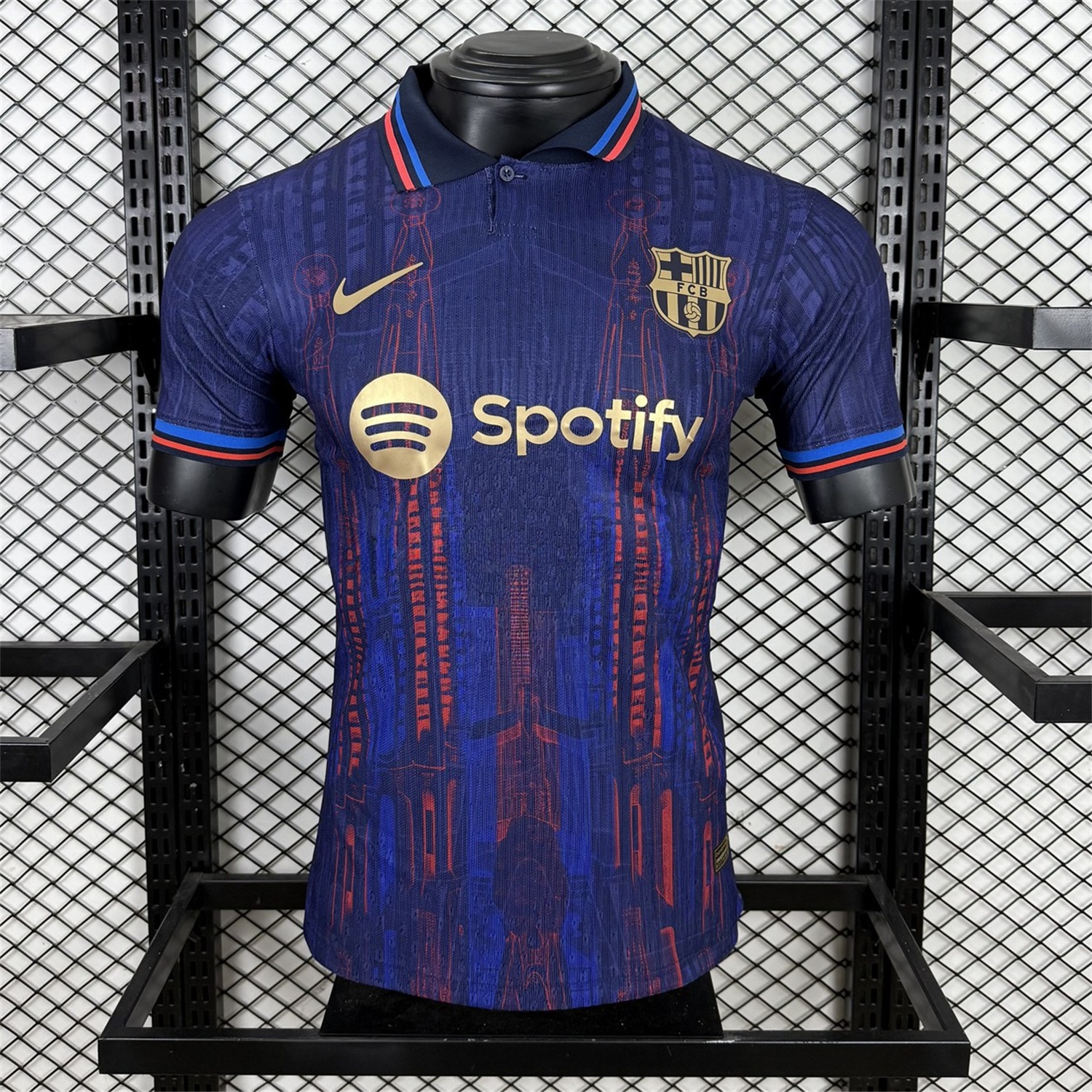 B.A.R.S.A 25-26 Sagrada Família Blue Special Edition Jersey - Player Version - JerseysGala