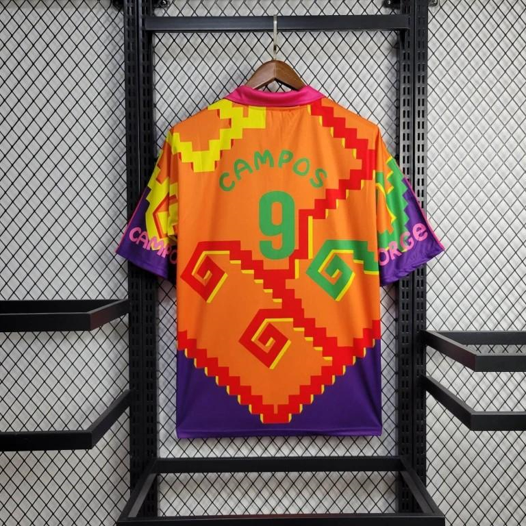 Retro Mexico 1995 Goalkeeper Purple Orange Jersey - JerseysGala