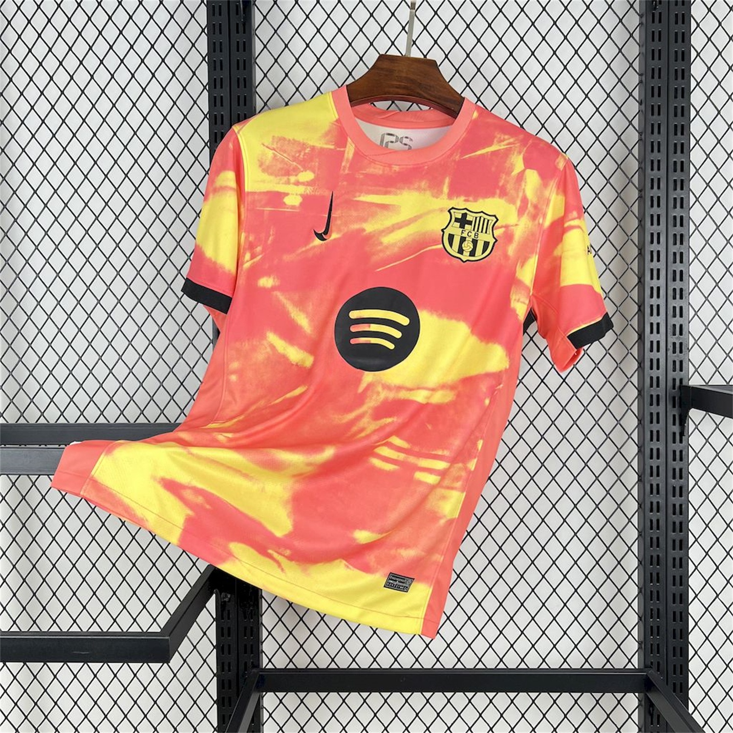 Barcelona 25-26 Yellow and Orange Camouflage Jersey - Fans Version - JerseysGala