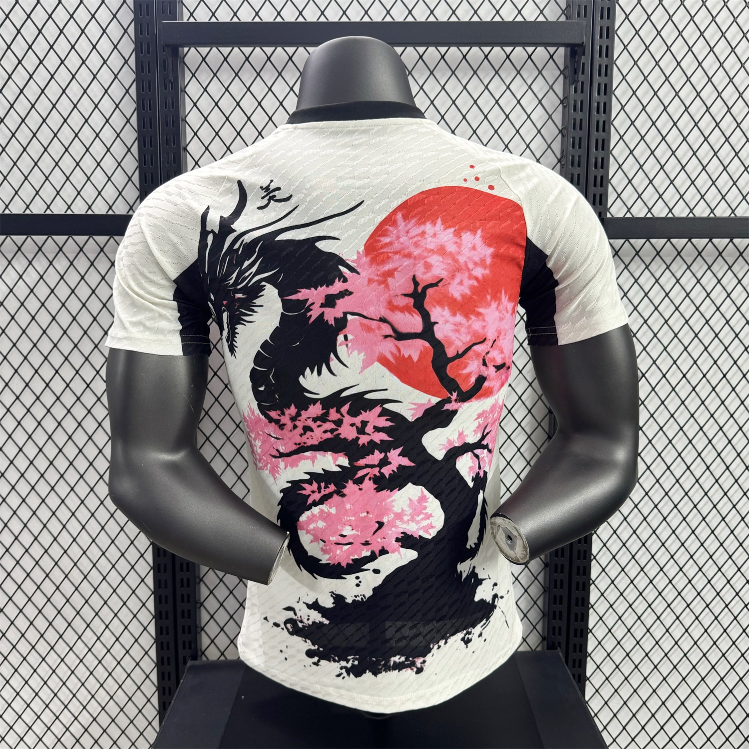 Japan 25-26 Black Dragon Cherry Blossom Tree White Special Jersey - Player Version - JerseysGala