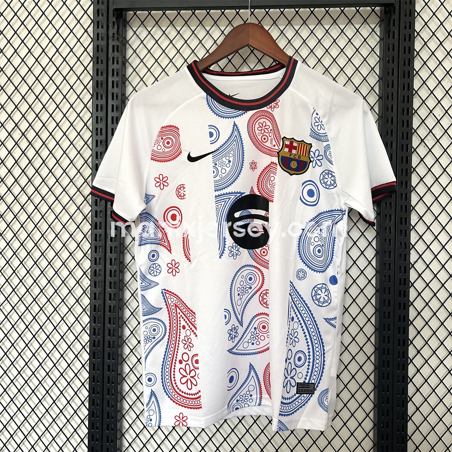 Barcelona 25-26 Paisley Patterns White Special Edition Jersey - Fans Version - JerseysGala