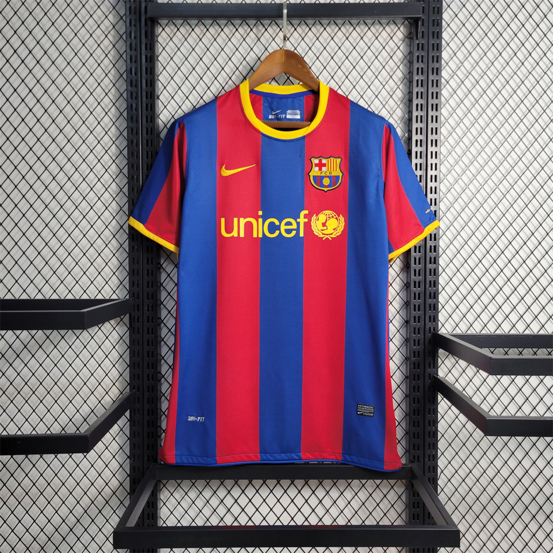 Retro Barcelona 10-11 Home Stadium Jersey - JerseysGala