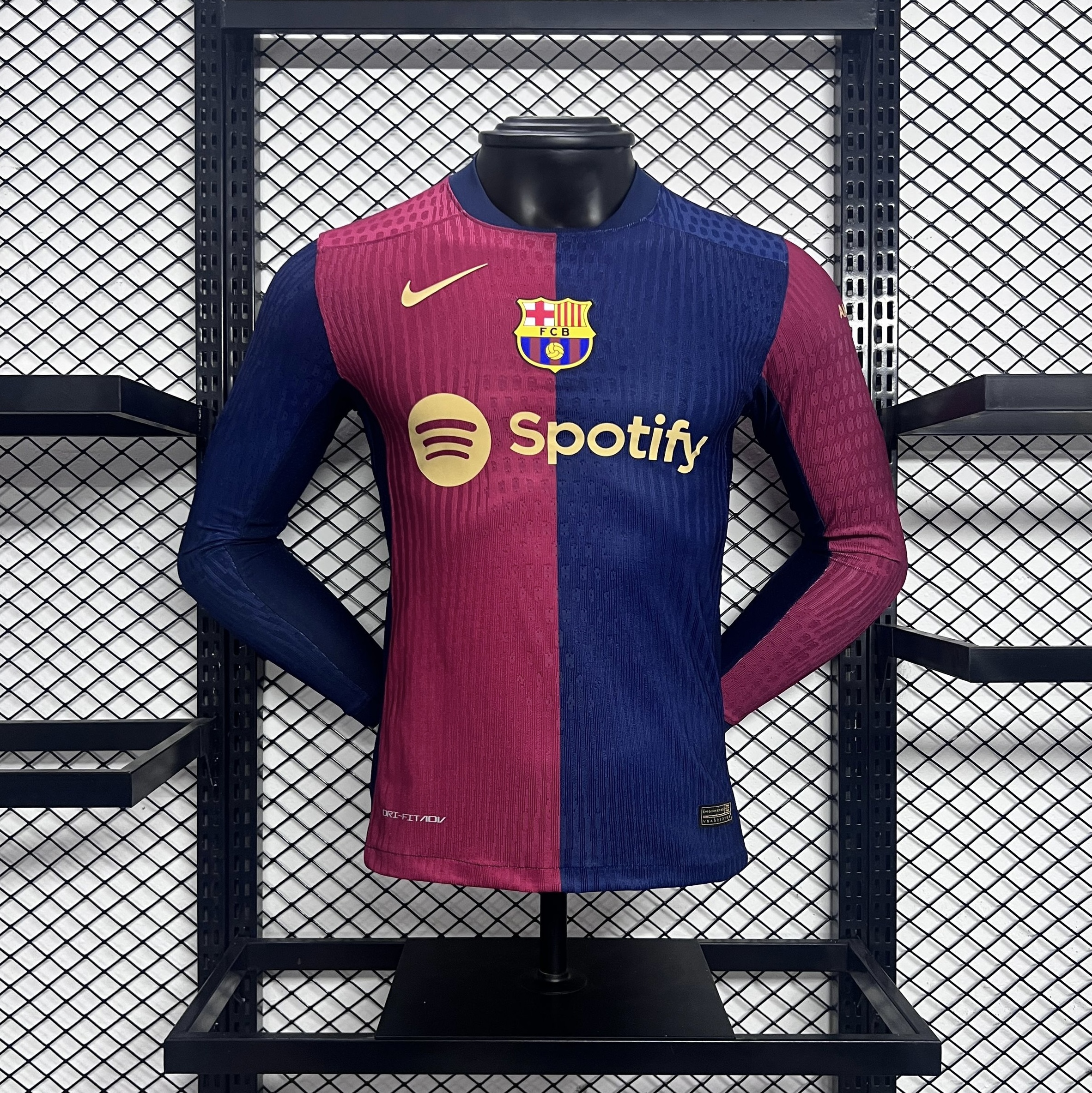 Barcelona 24-25 Home Long Sleeve Jersey - Player Version - JerseysGala