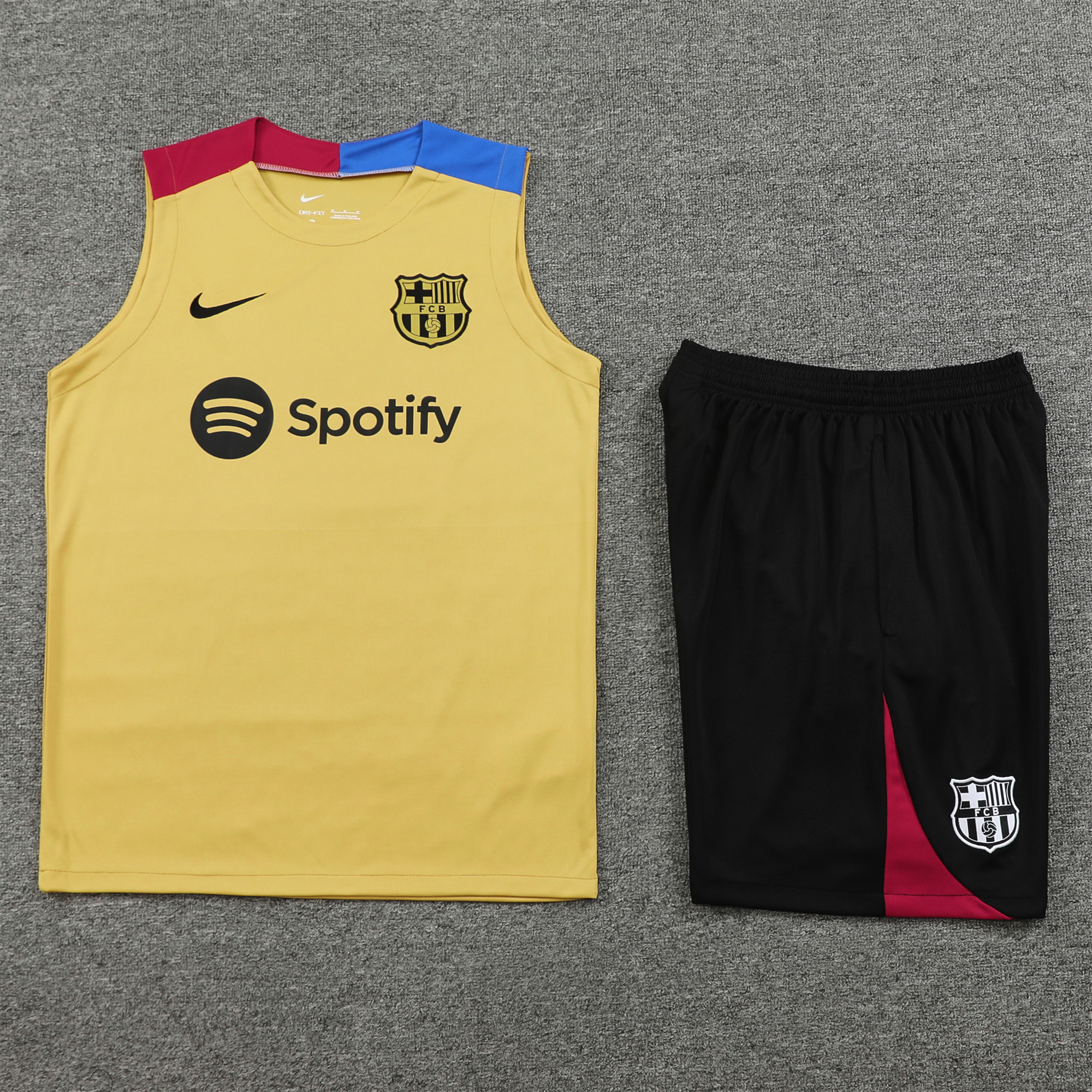 Barcelona 24-25 Training Vest Suit - Gold - JerseysGala
