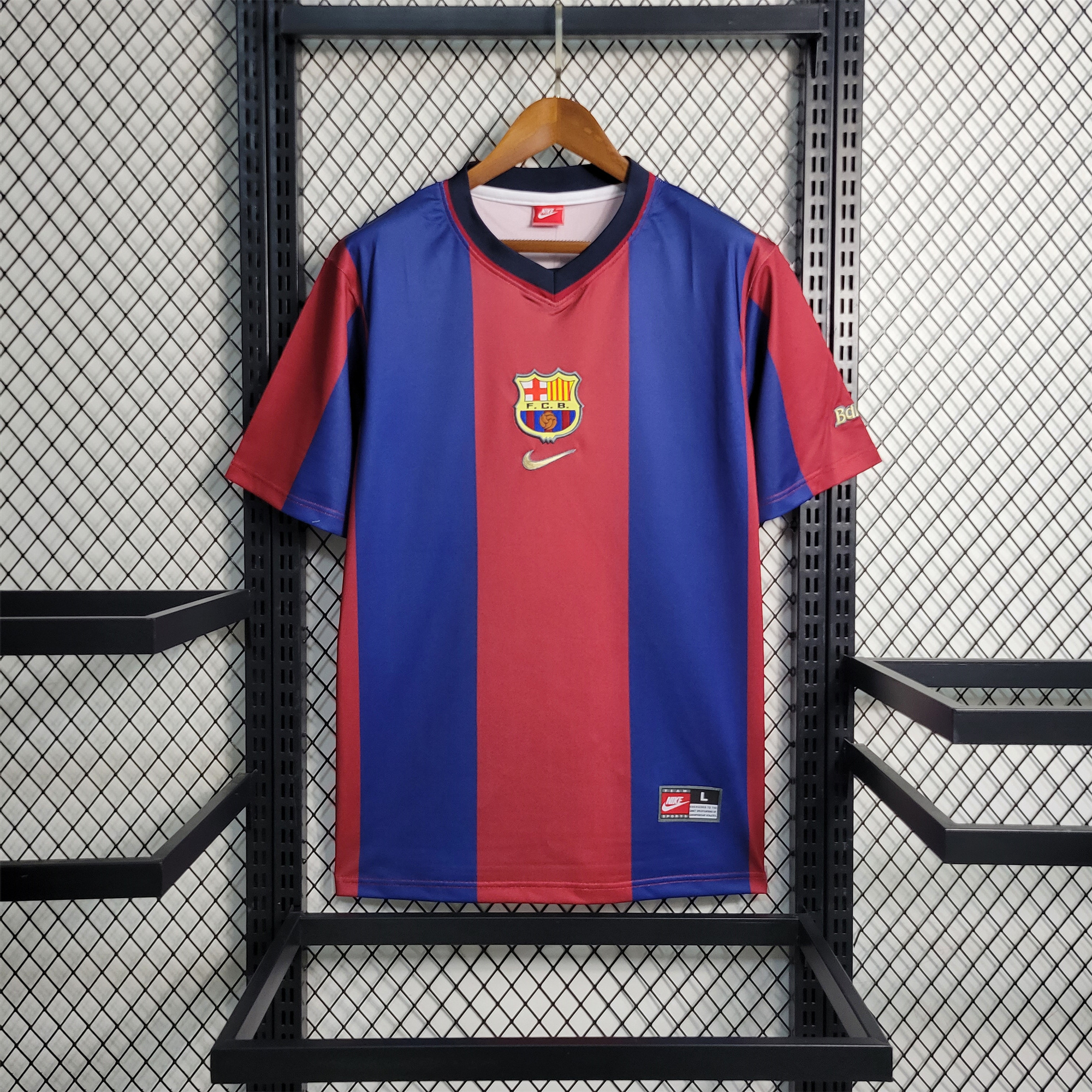 Retro Barcelona 98-99 Home Stadium Jersey - JerseysGala