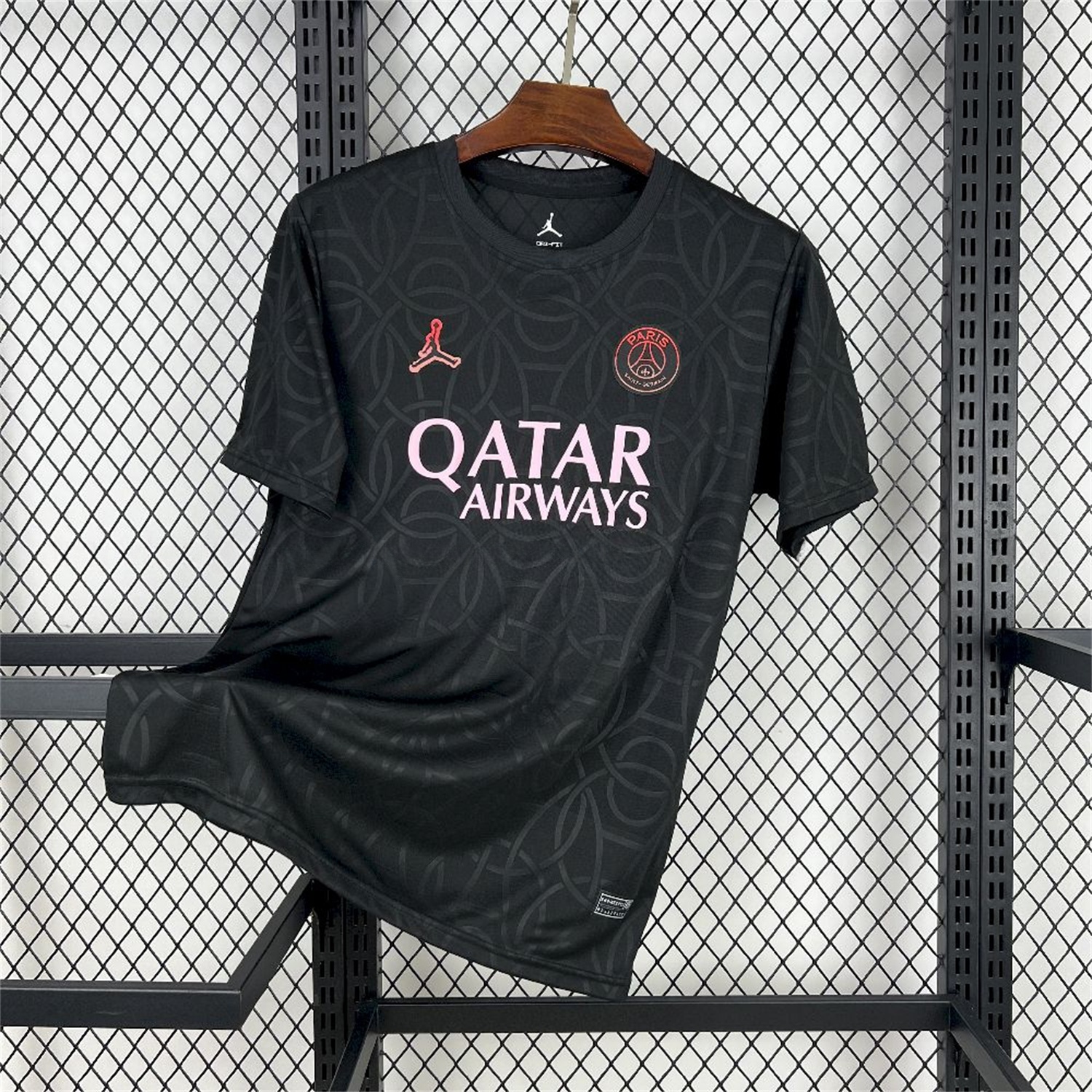 Paris Saint-Germain PSG 25-26 Black JD Training Jersey - Fans Version - JerseysGala