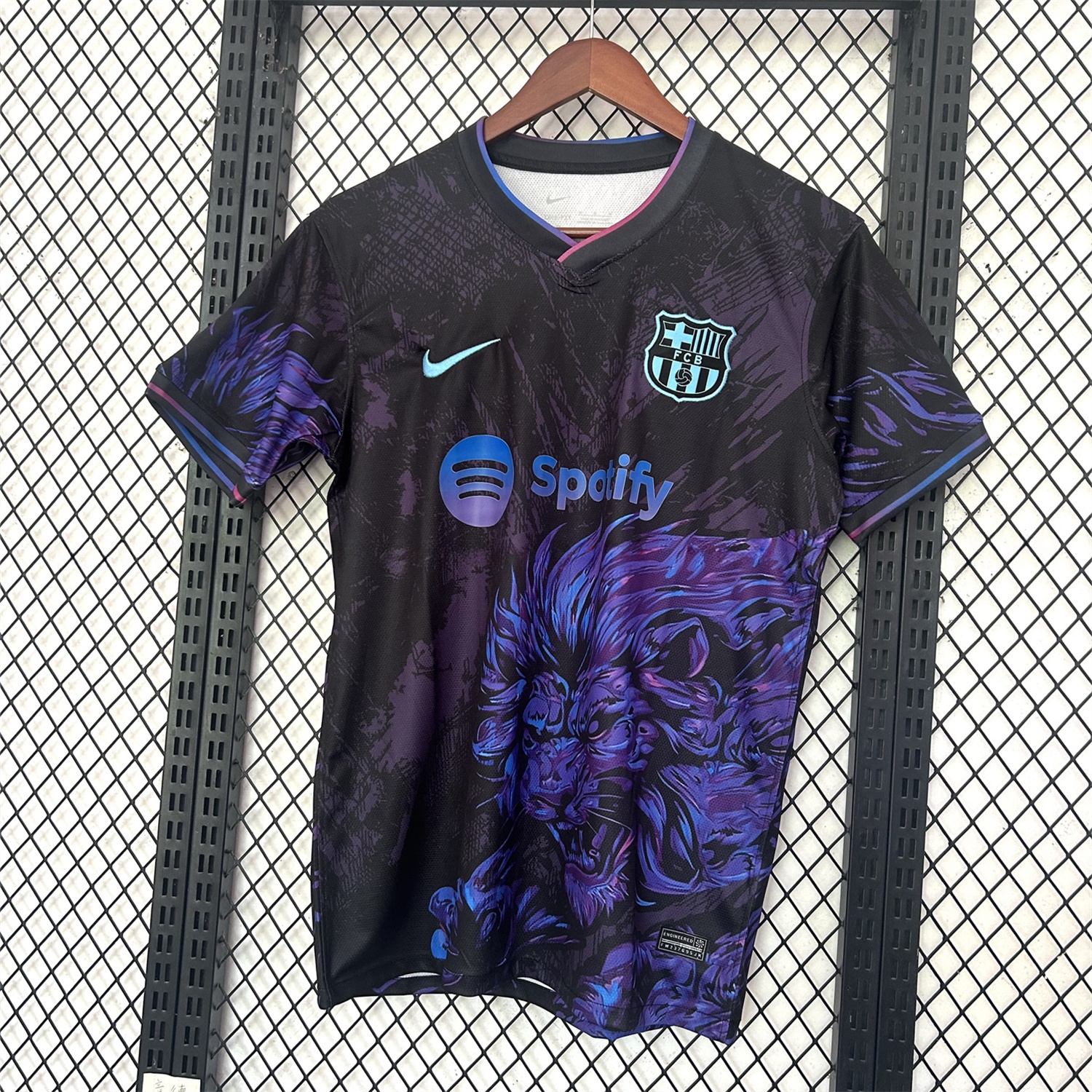 Barcelona 25-26 Purple Lion Black Jersey - Fans Version - JerseysGala