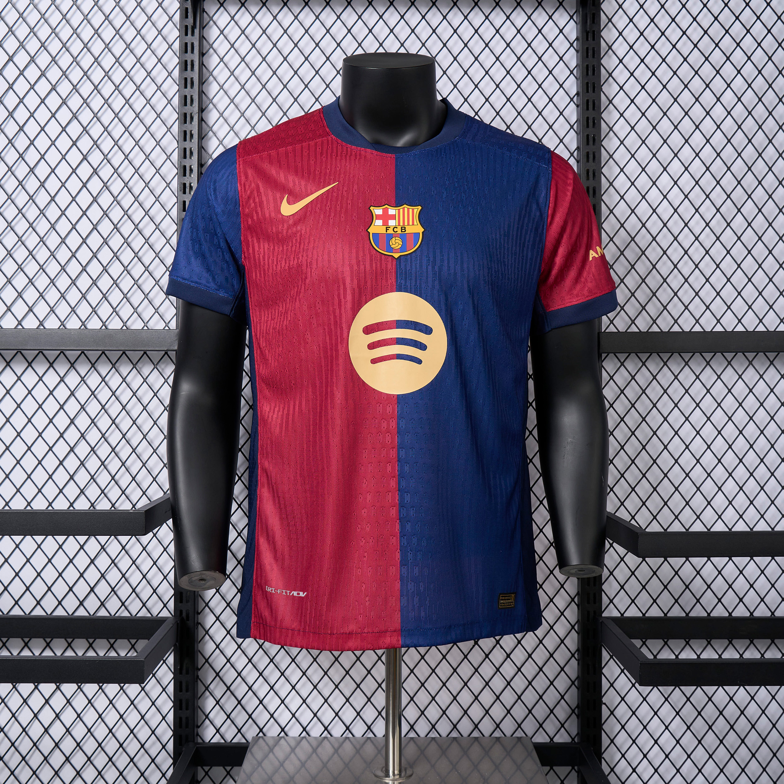 Barcelona 24-25 Home Stadium Jersey with Big Logo - Player Version - JerseysGala