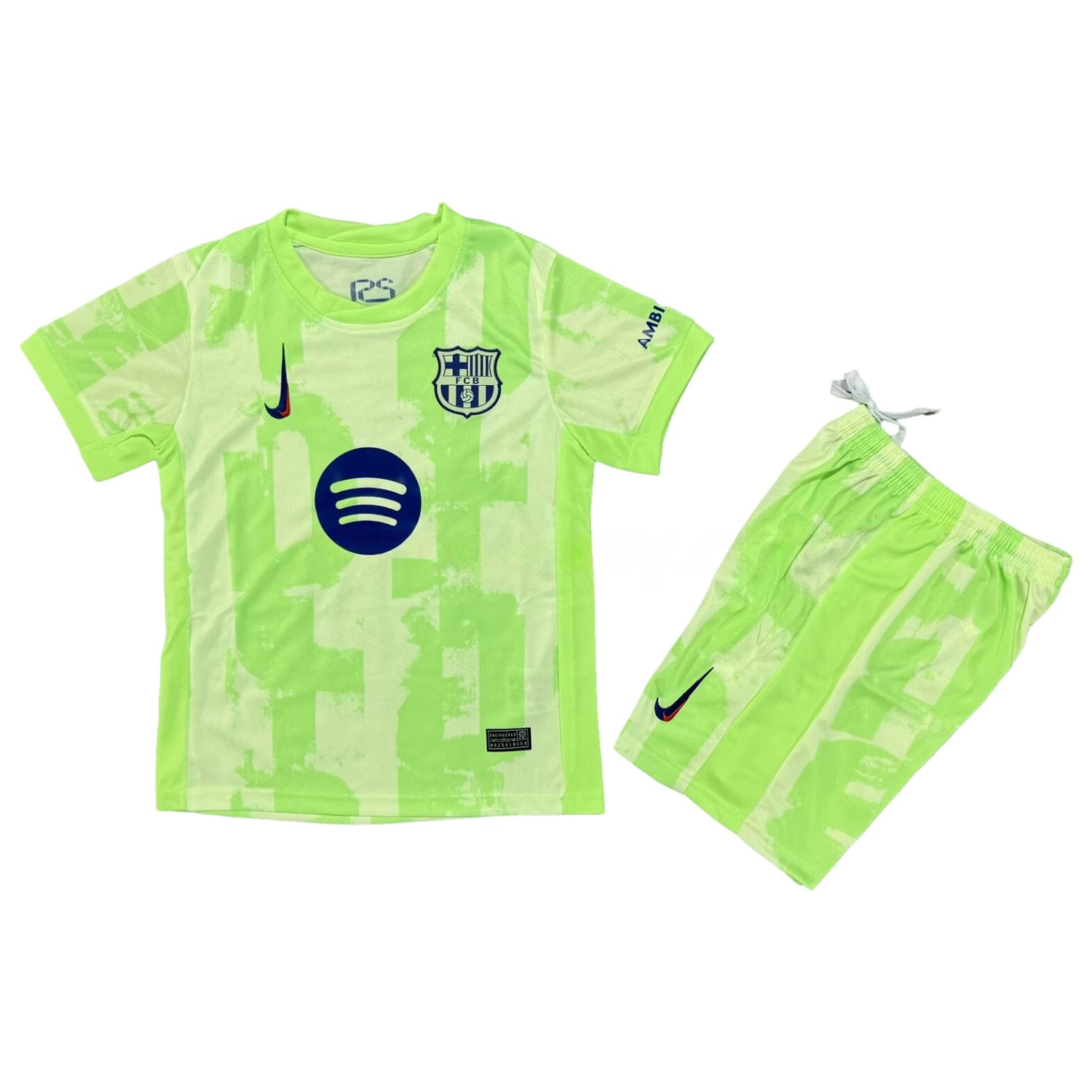 Barcelona 24-25 Third Kids Kit with New Sponsor - JerseysGala