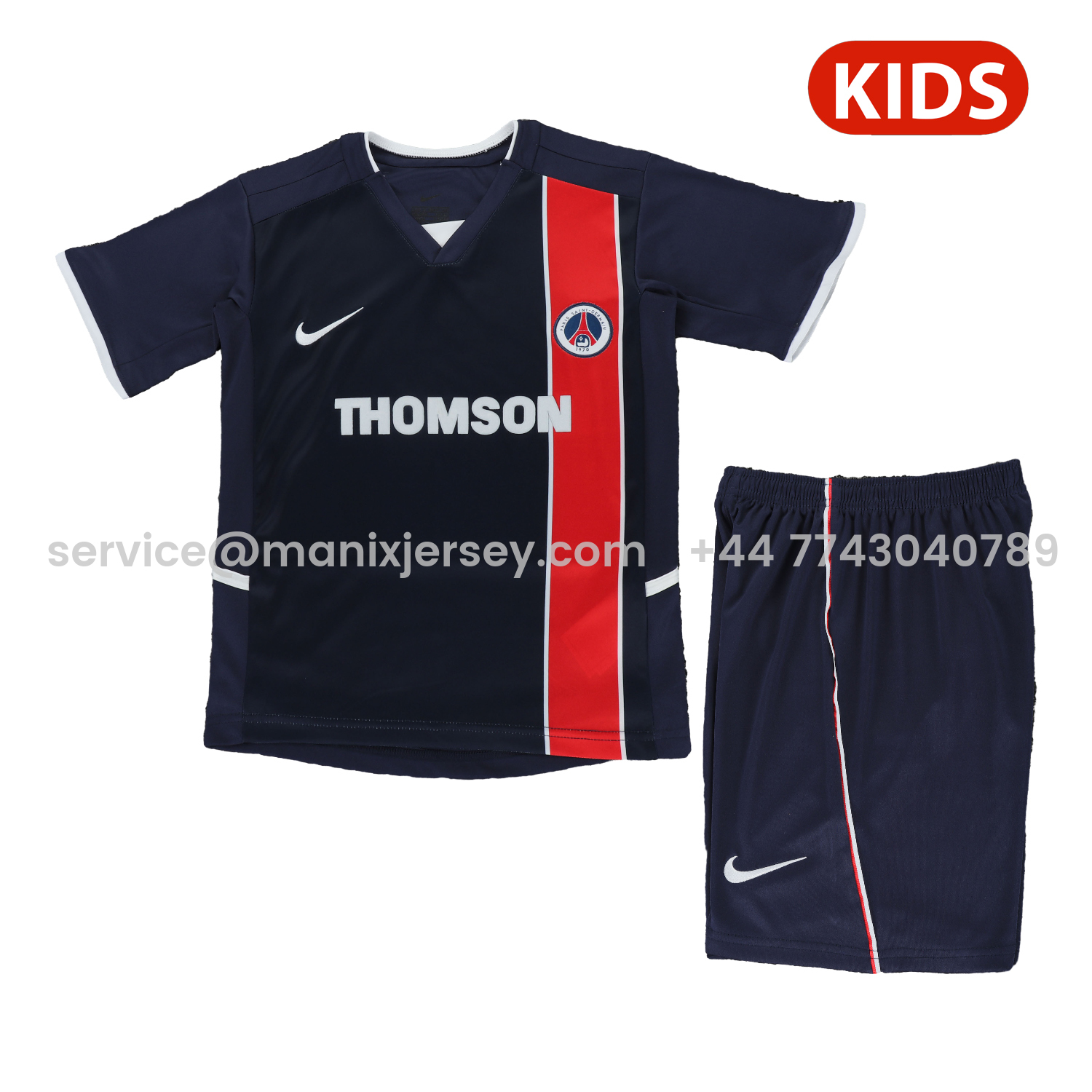 Retro Paris Saint-Germain PSG 2002-03 Home Kids Kit - JerseysGala