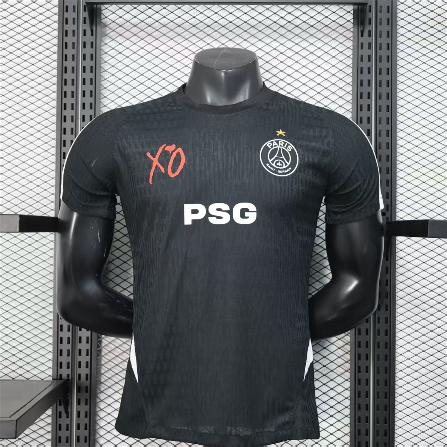 Paris Saint-Germain PSG 25-26 Black XO Special Jersey - Player Version - JerseysGala