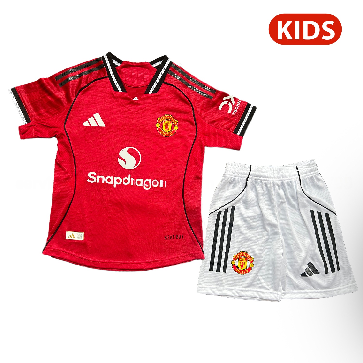 Manchester United 25-26 Home Kids Kit - Player Version - JerseysGala