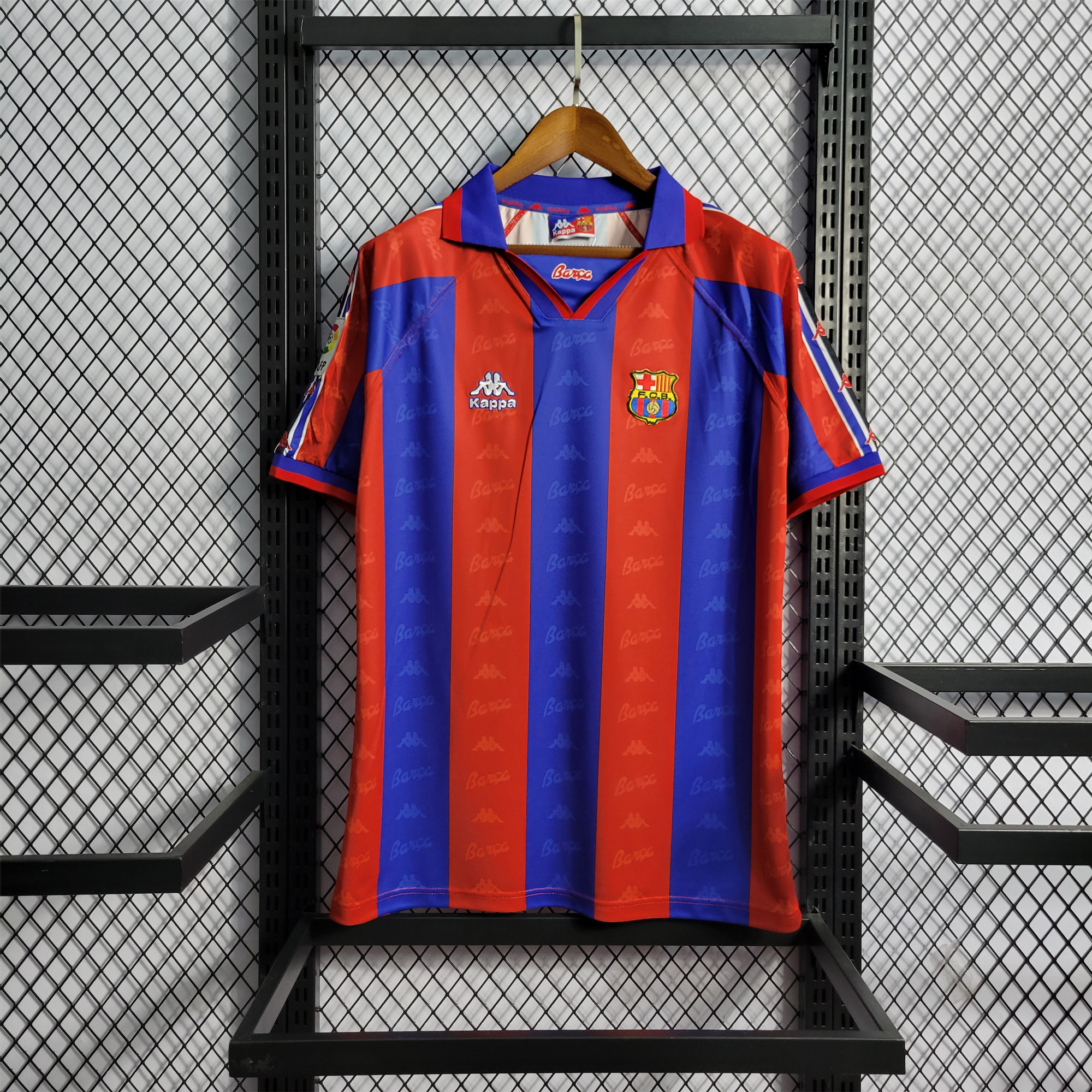 Retro Barcelona 96-97 Home Stadium Jersey - JerseysGala